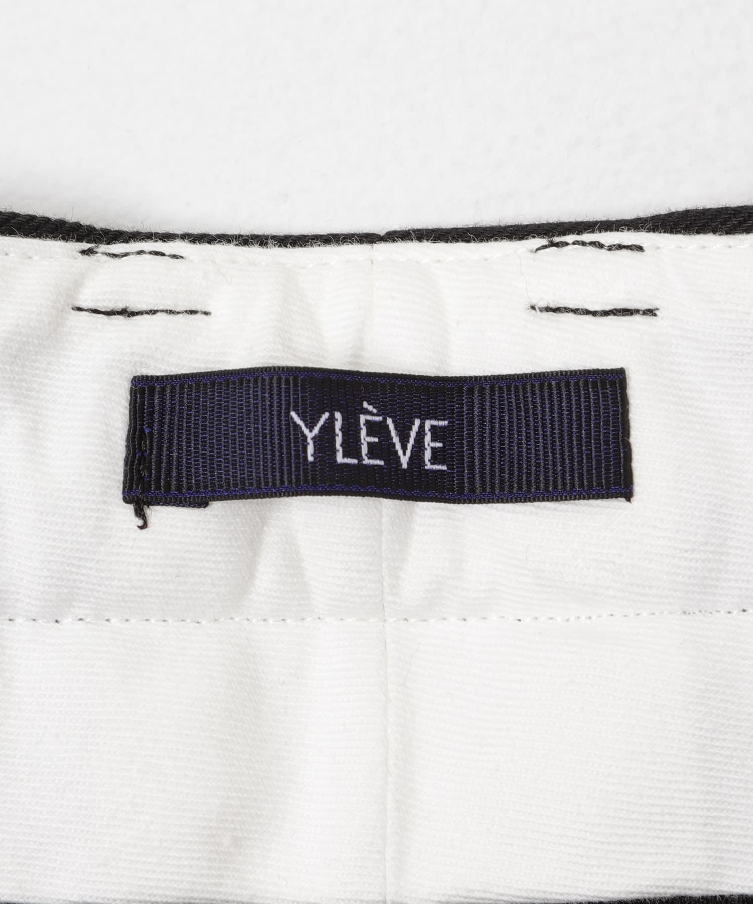 YLEVE　FINX COTTON CHINO TROUSERS BLACK 1