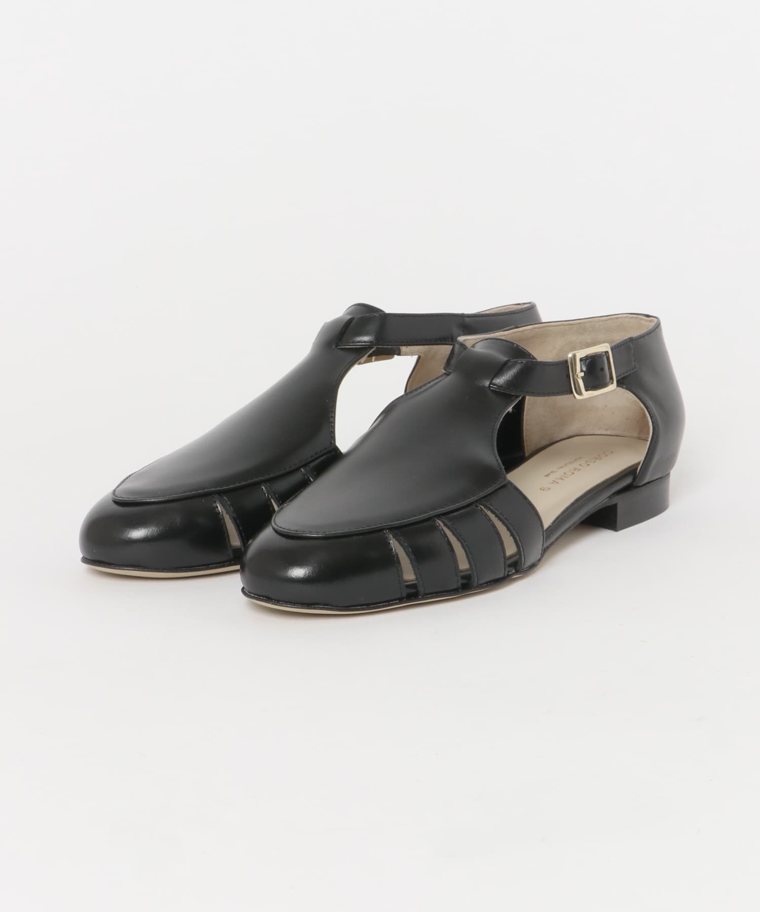 CORSO ROMA, 9　STRAP SANDAL NERO 36