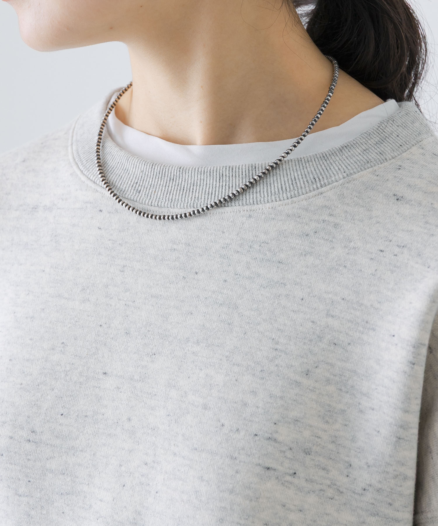 ERICKA NICOLAS BEGAY　PLAIN DESIGN NECKLACE 45