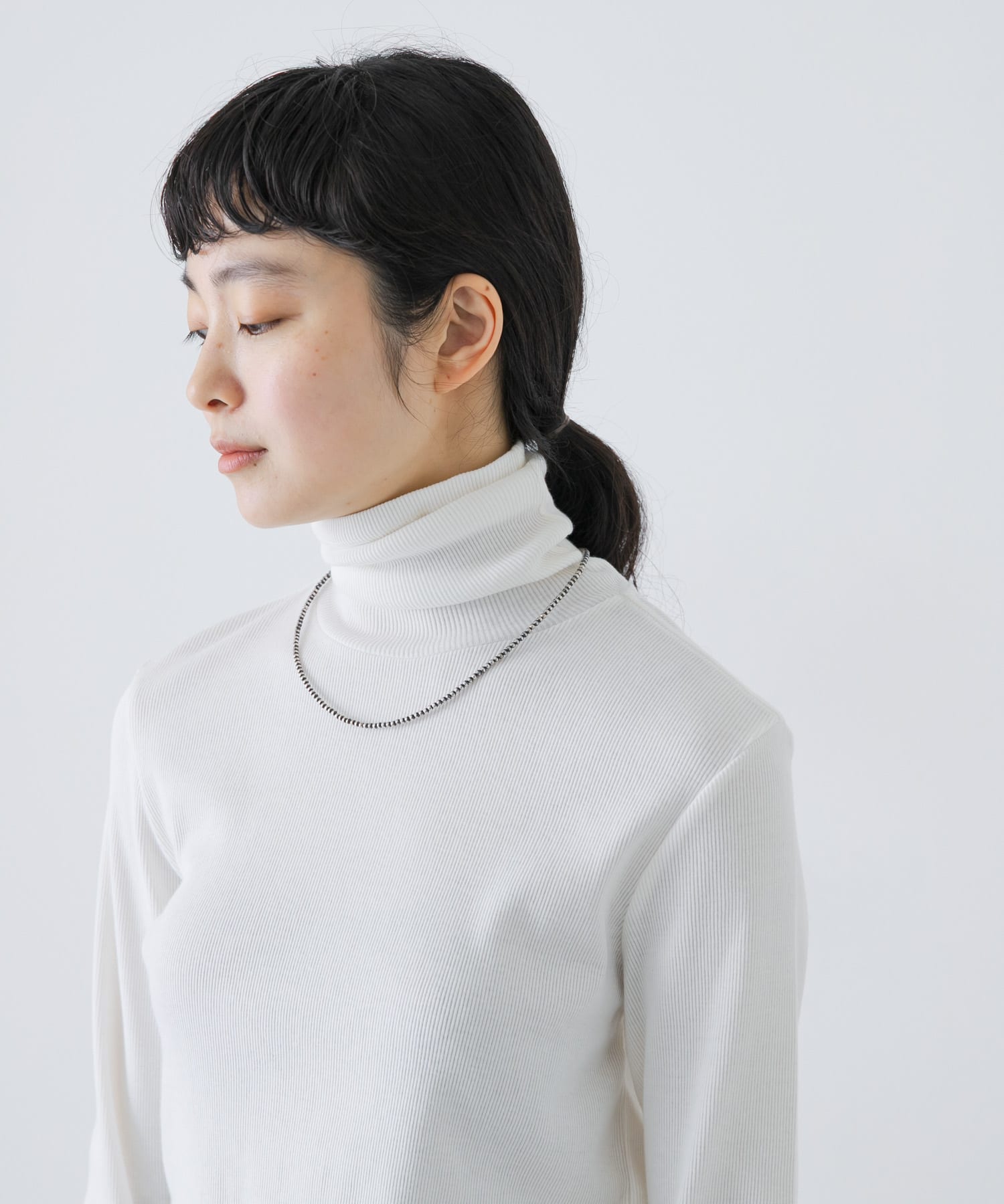 ERICKA NICOLAS BEGAY　PLAIN DESIGN NECKLACE 50 OXIDIZED 50