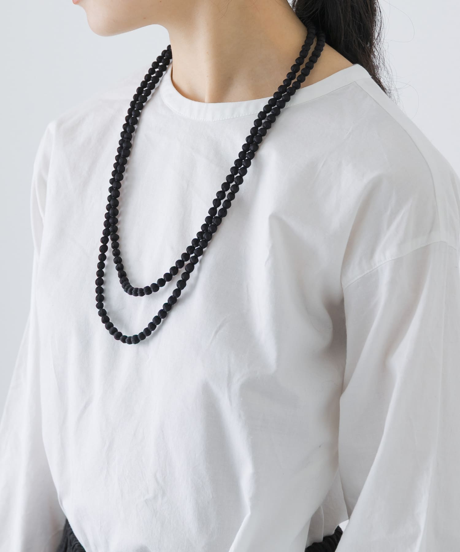 CITRUS　GUDLI NECKLACE Black -0