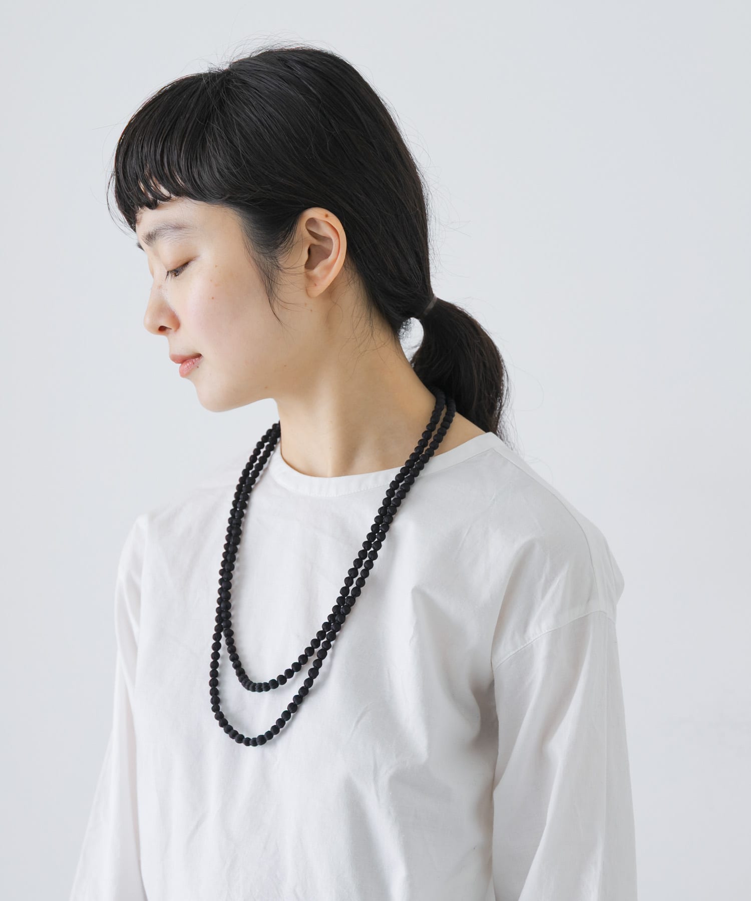 CITRUS　GUDLI NECKLACE Black -0