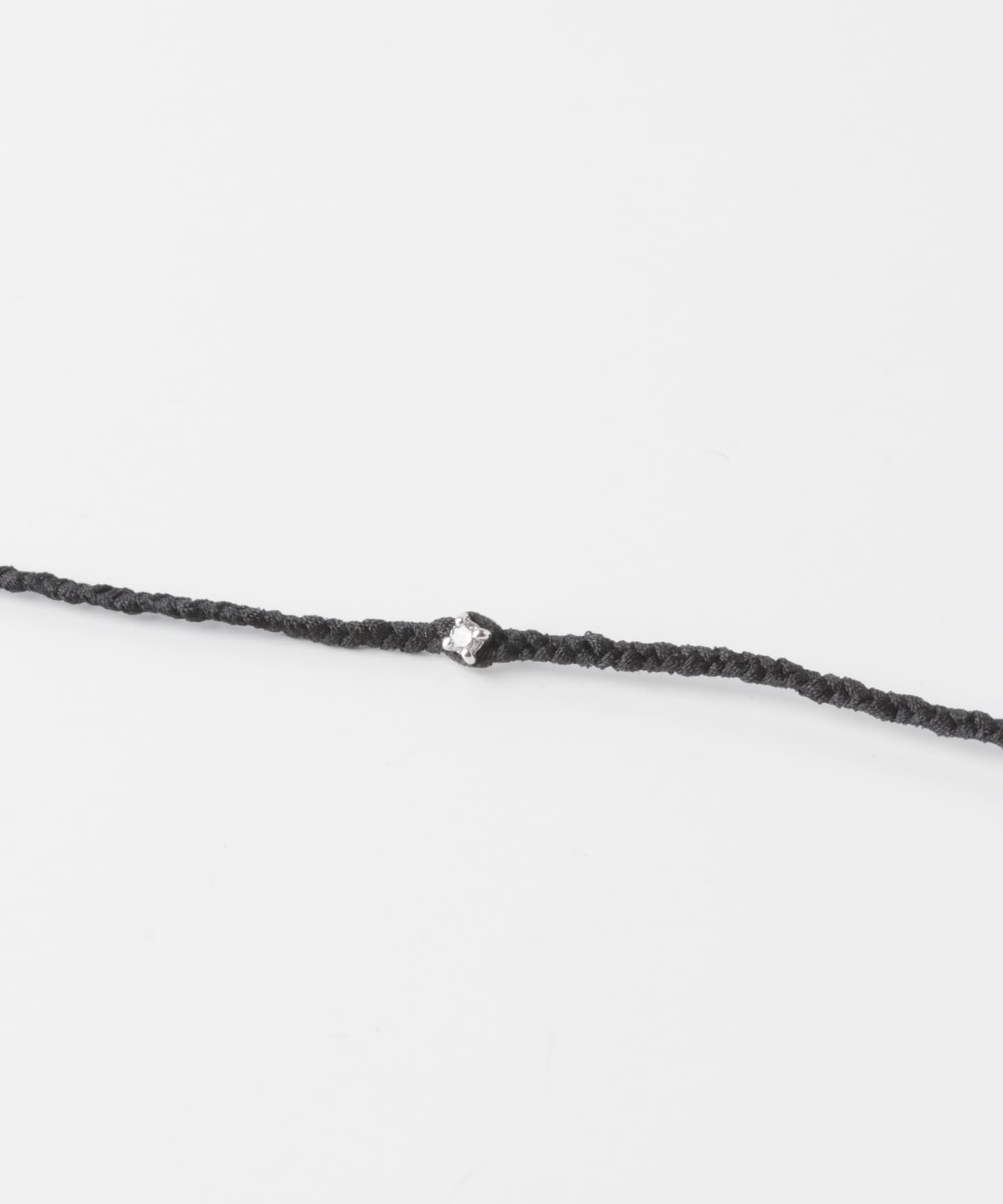 PLOW　PURE SILK BRACELET 1DIA BLACK Free