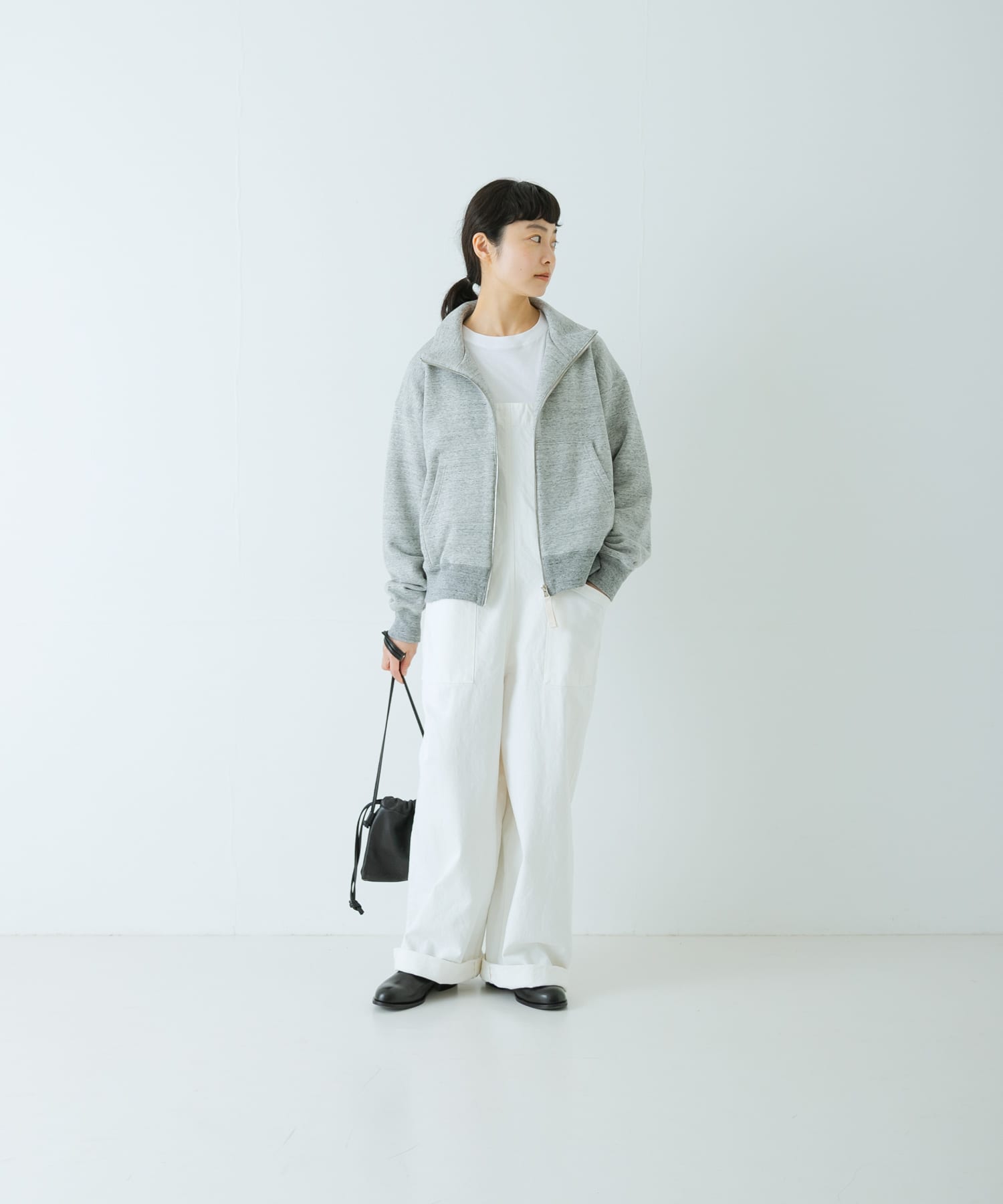 コットンスウェットスタンドジップ(Free GRAY): トップス｜URBAN