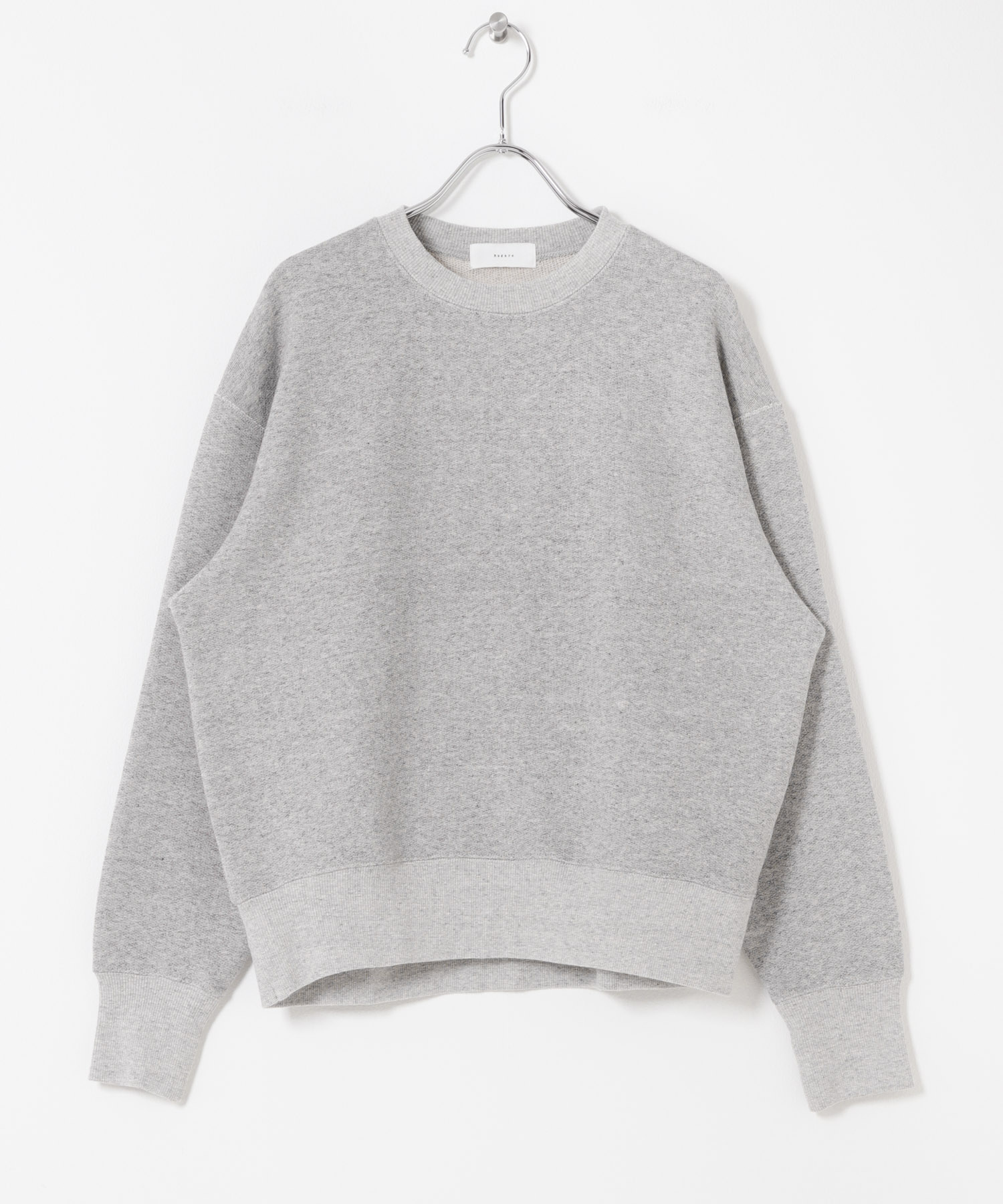 『2サイズ展開』コットンリヨセルスウェットプルオーバー GRAY 0