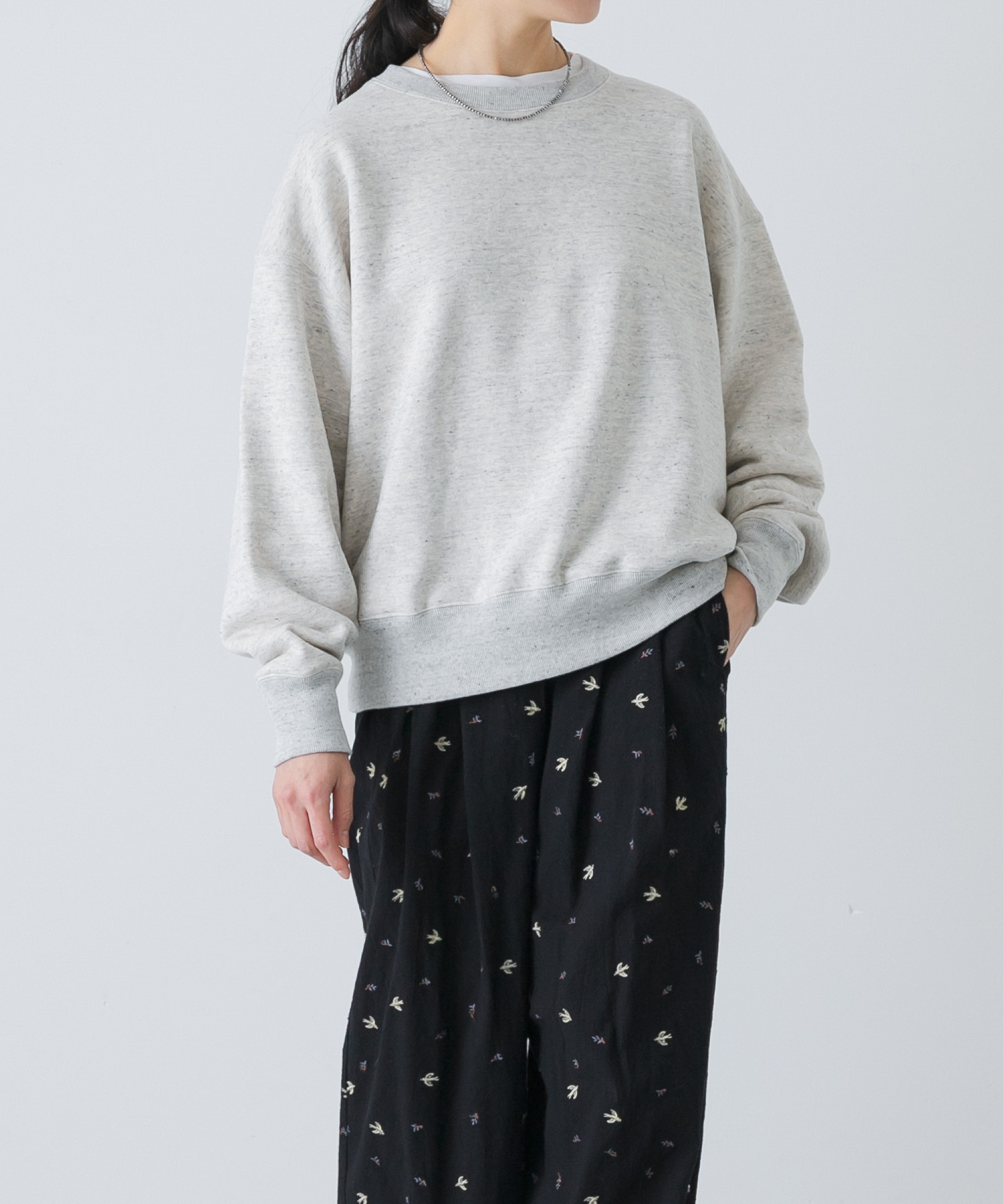 コットンスウェットプルオーバー