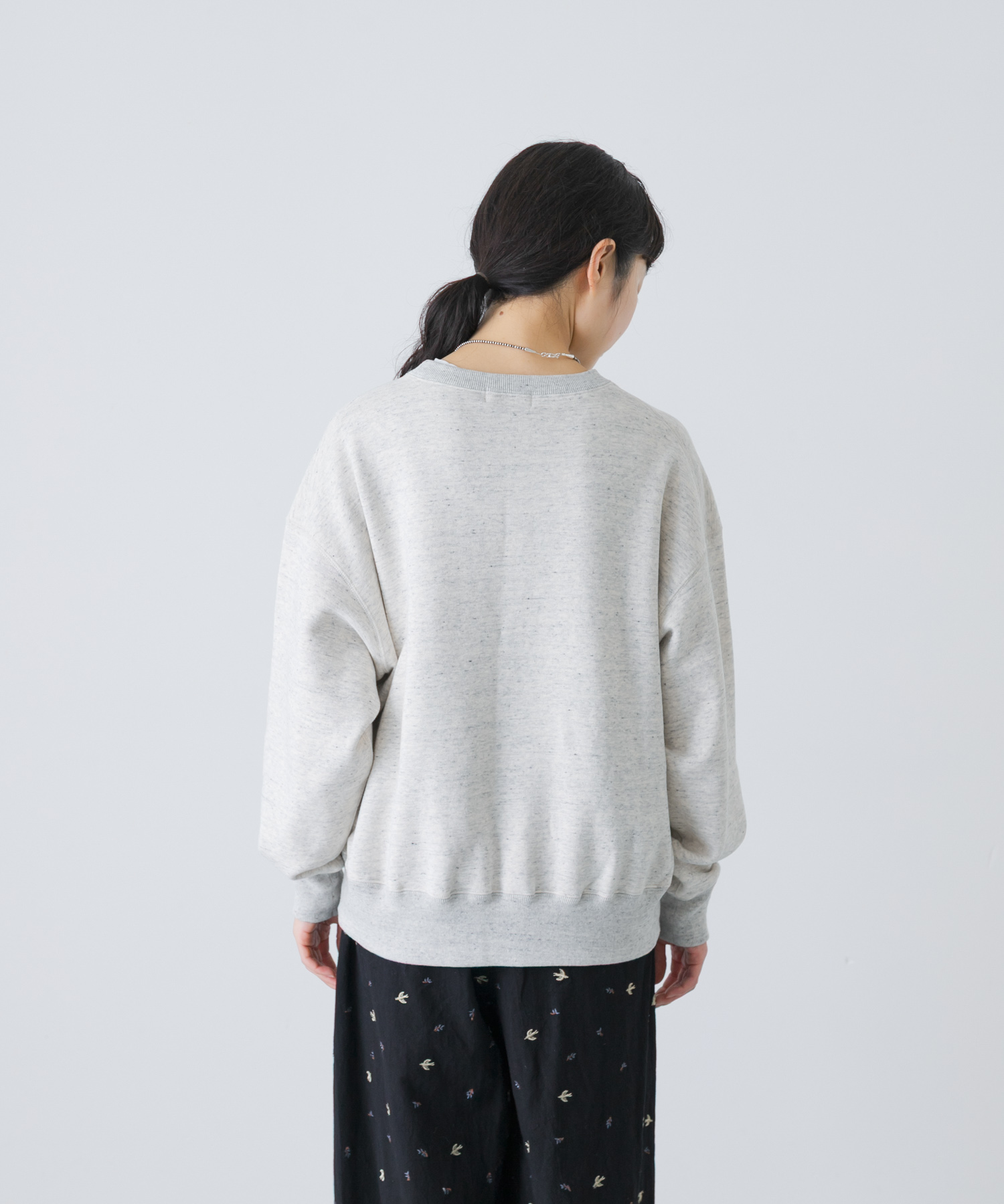 コットンスウェットプルオーバー OATMEAL Free