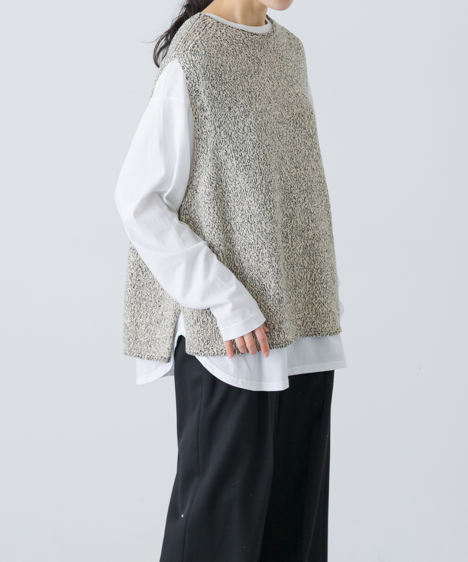 かぐれ　テープヤーンニットベスト　新品未使用 かぐれ｜テープヤーンニットベスト - かぐれ(カグレ) | キナリノモール