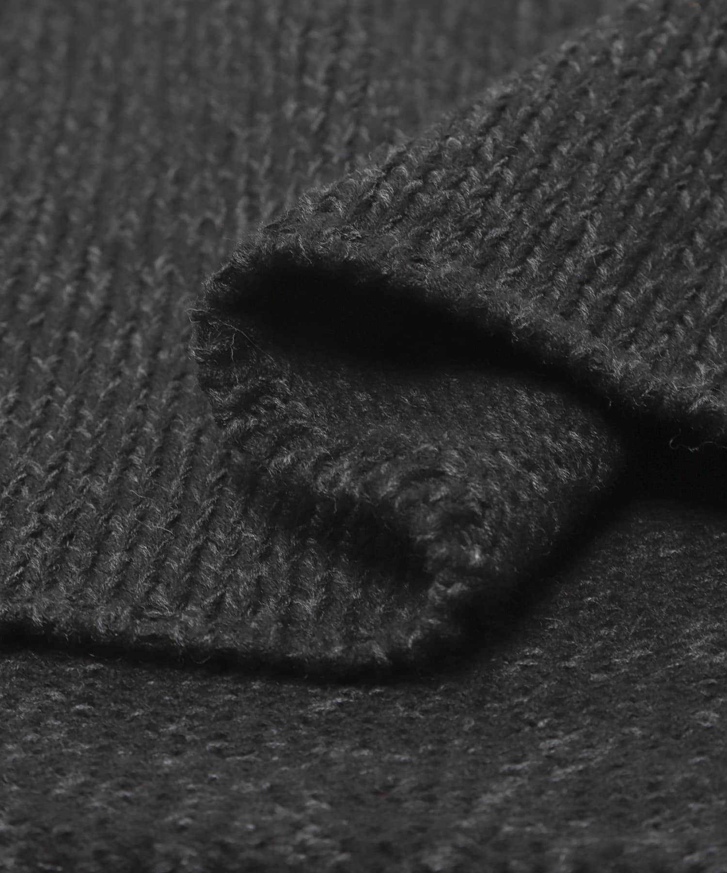 テープヤーンニットベスト BLACK Free