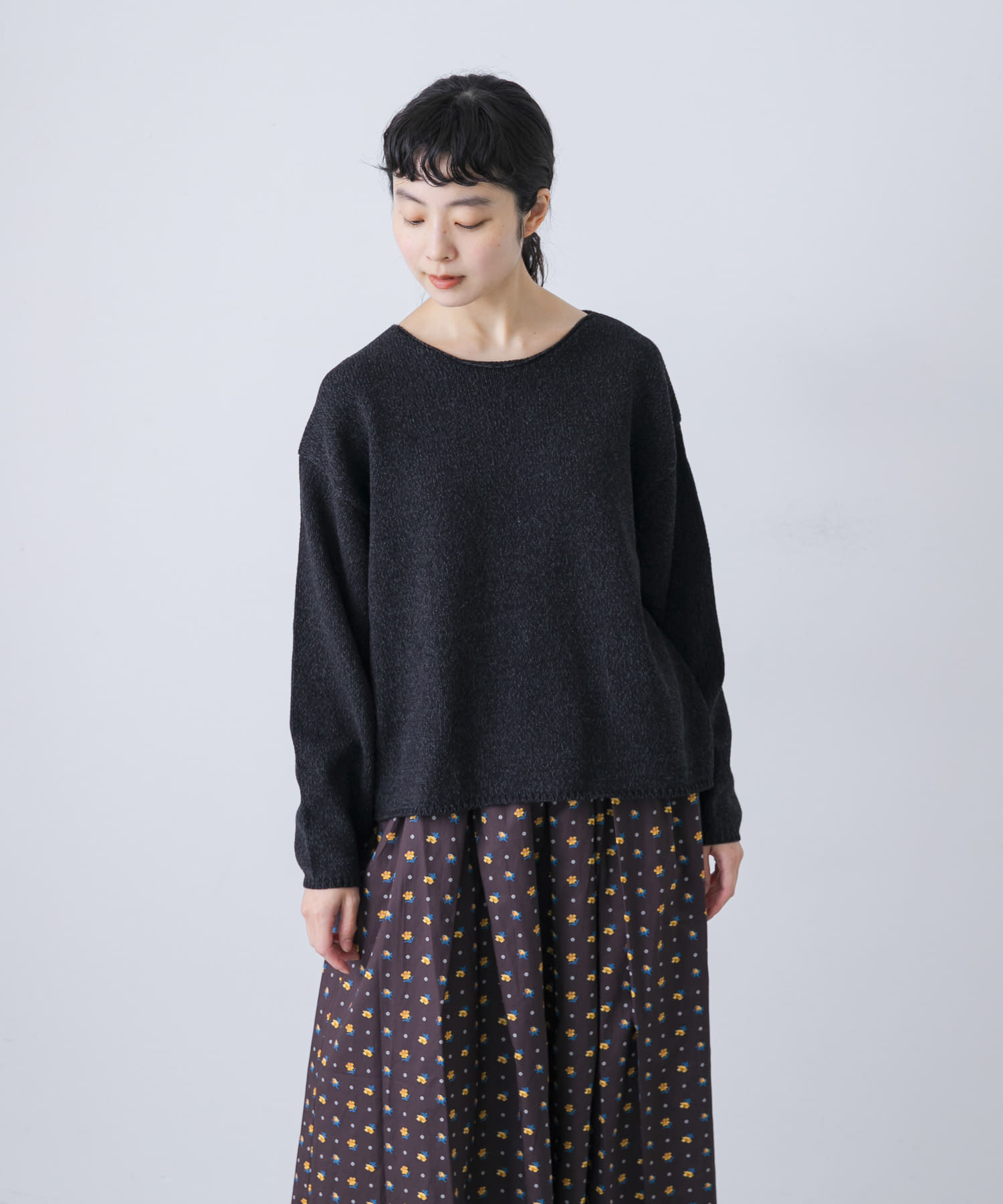 テープヤーンボートネックニット(Free L/BEIGE): トップス｜URBAN