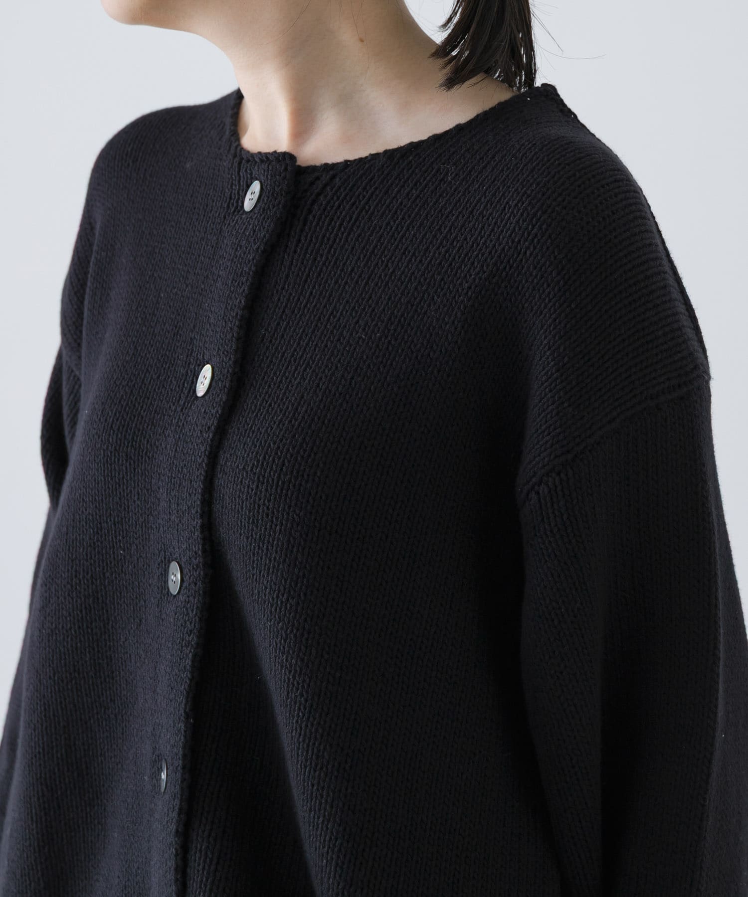 コットンローゲージショートカーディガン(Free IVORY): トップス