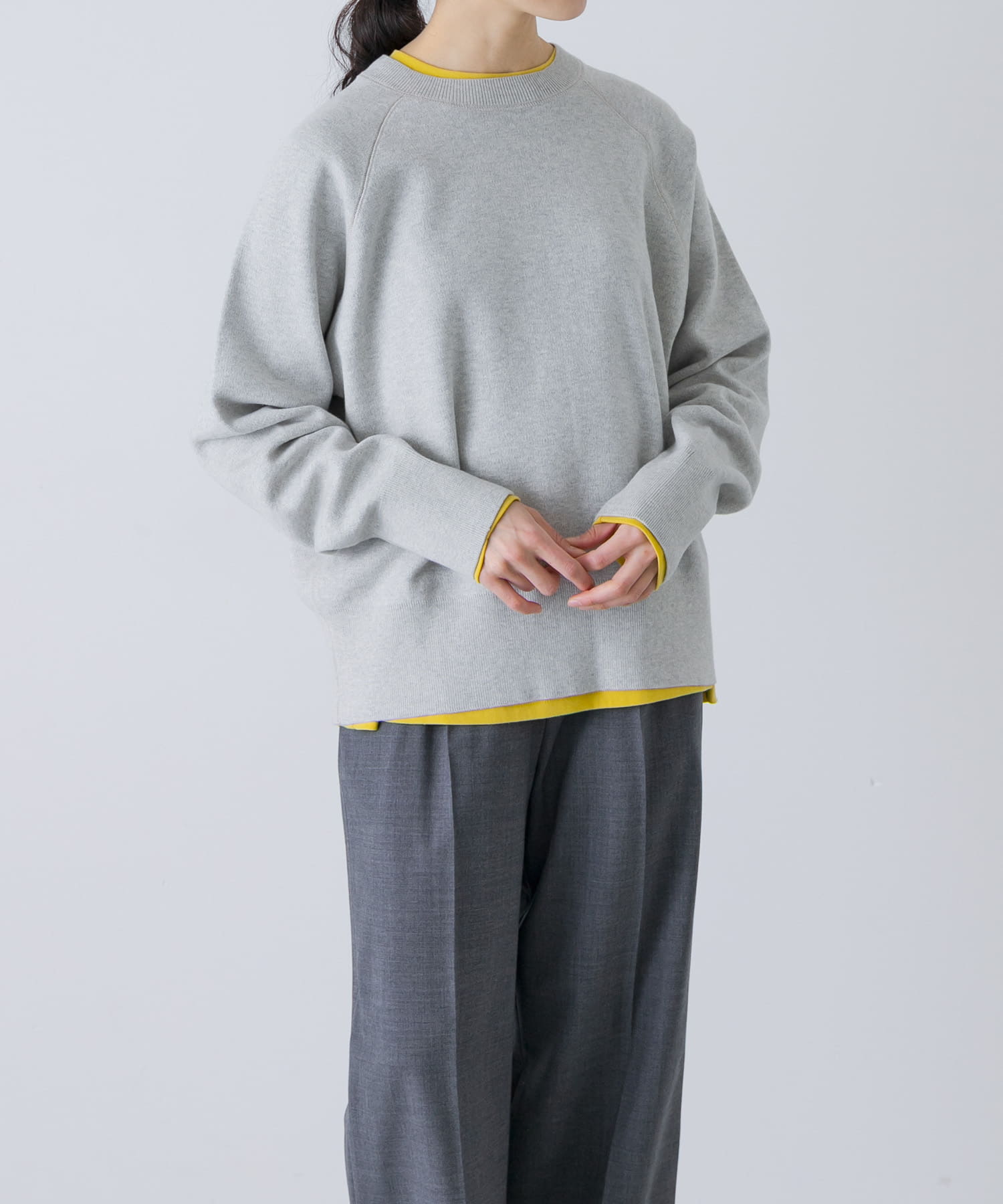 コットンスウェットニット