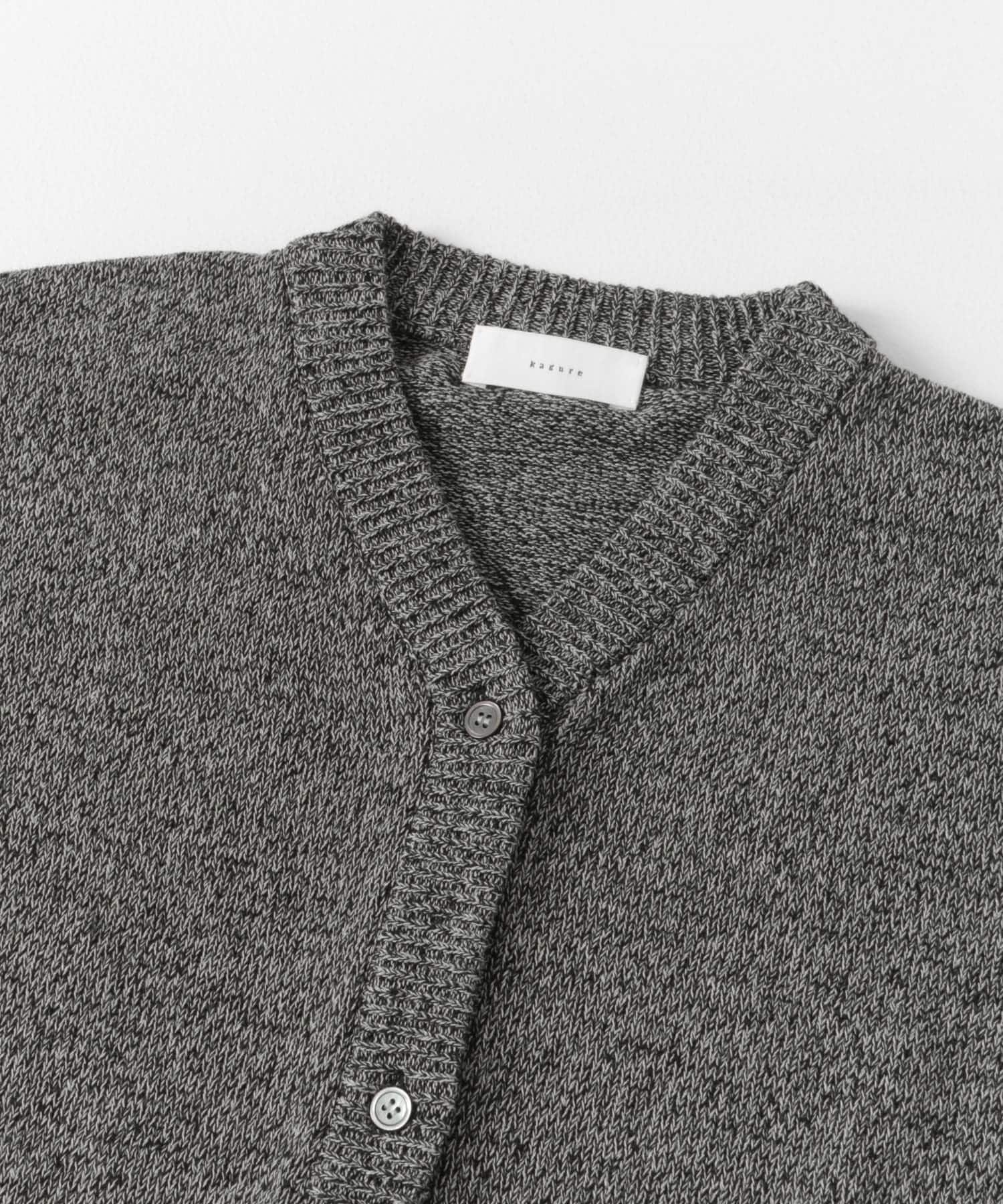 ドライコットンVネックカーディガン CHARCOAL Free
