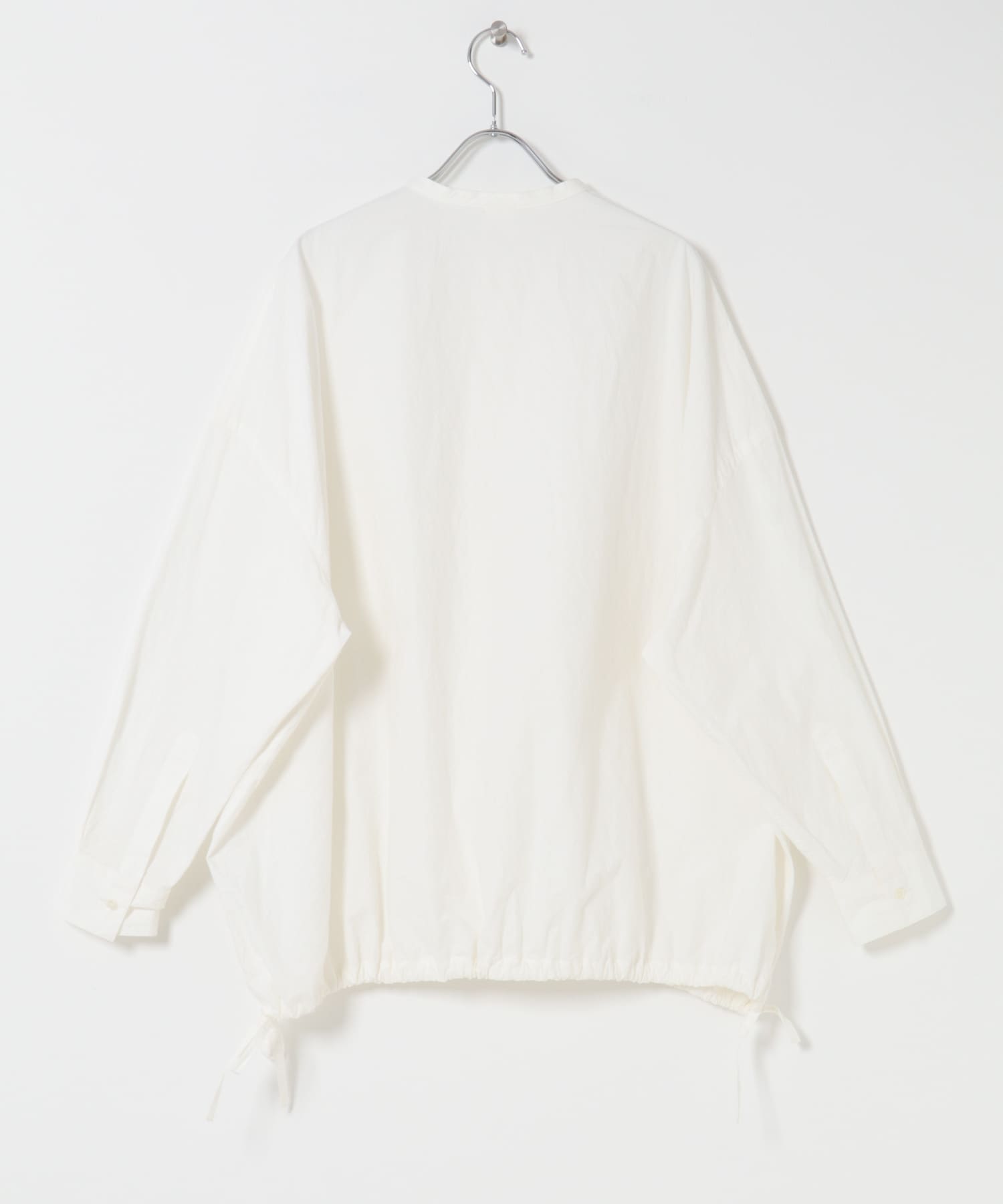 ノーカラークルーネックオーバーシャツ OFF Free