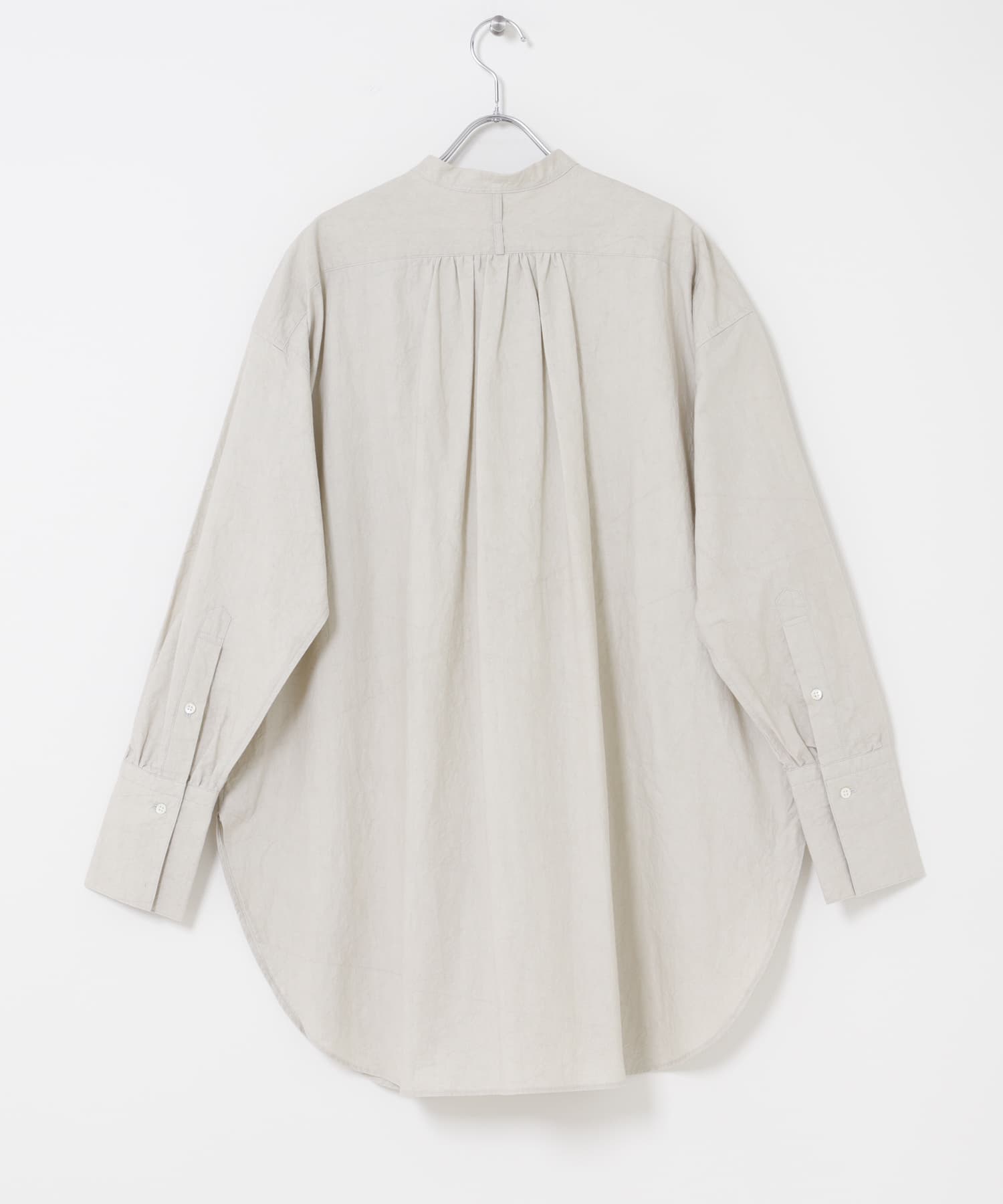 コットンチュニックシャツ L/GRAY Free