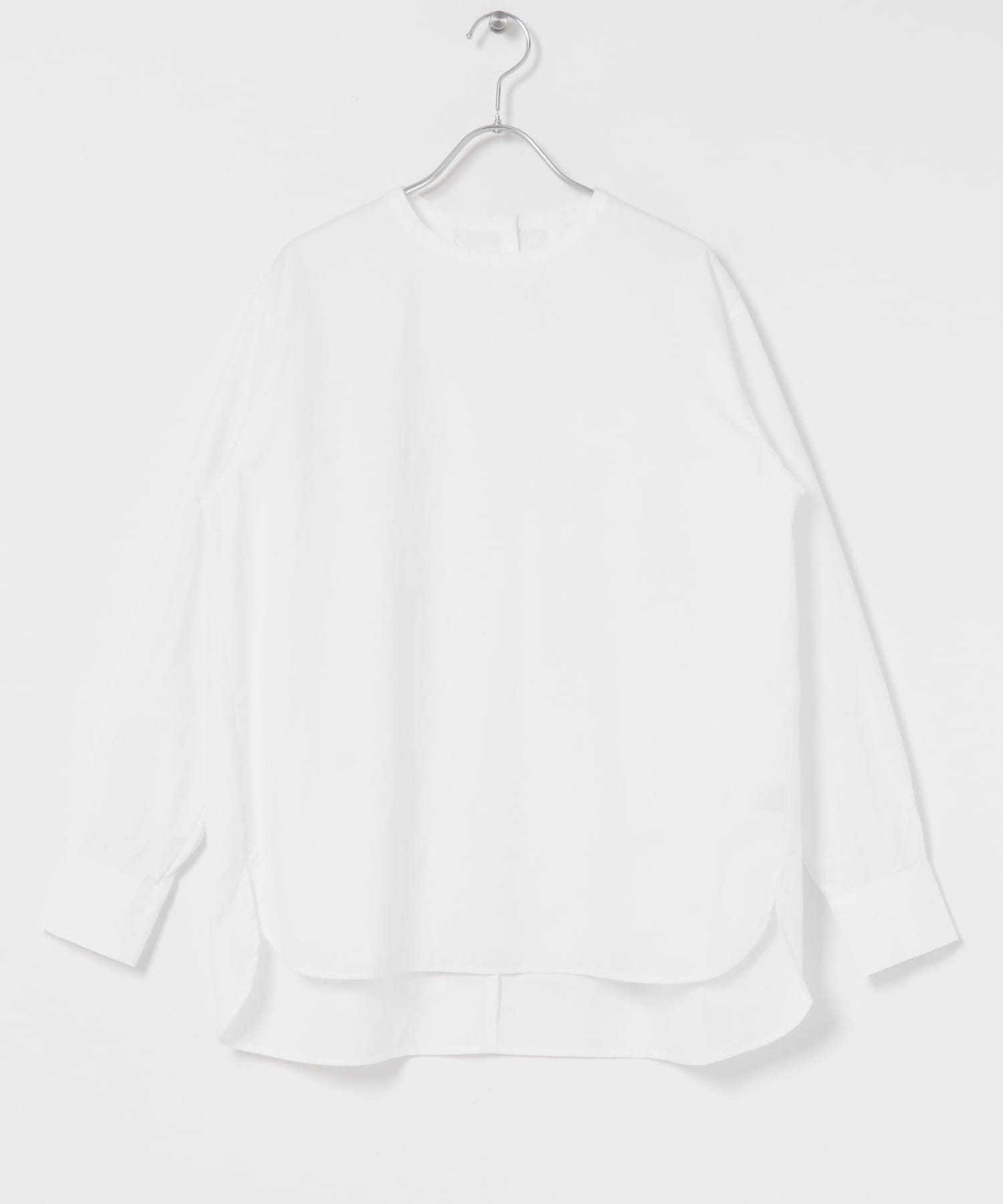 コットンクルーネックプルオーバーシャツ OFF Free