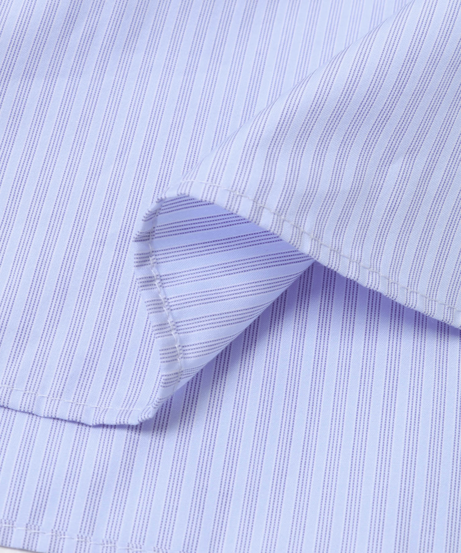 コットンストライプレギュラーシャツ BLUE Free