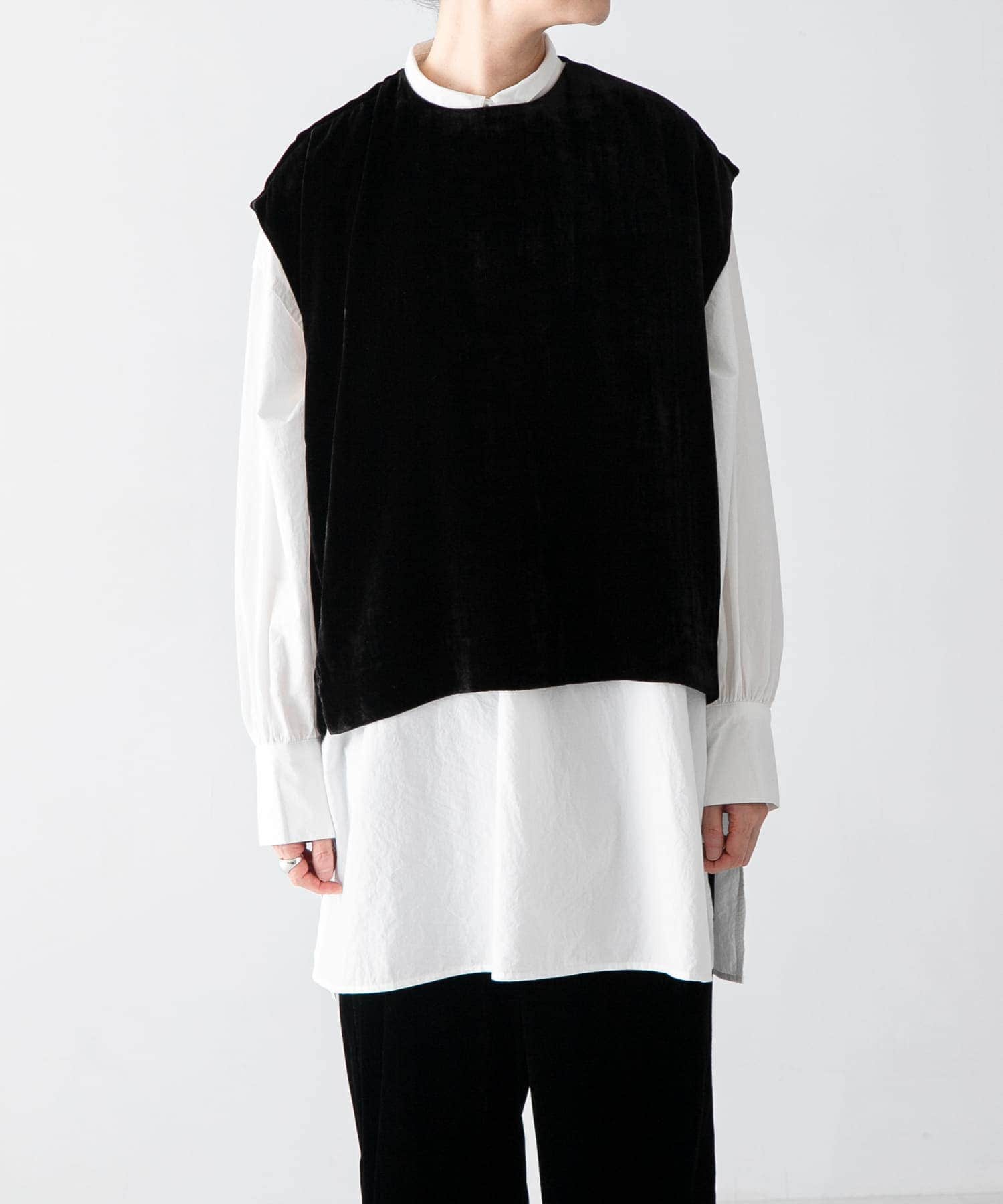 レーヨンシルクベルベットプルオーバー