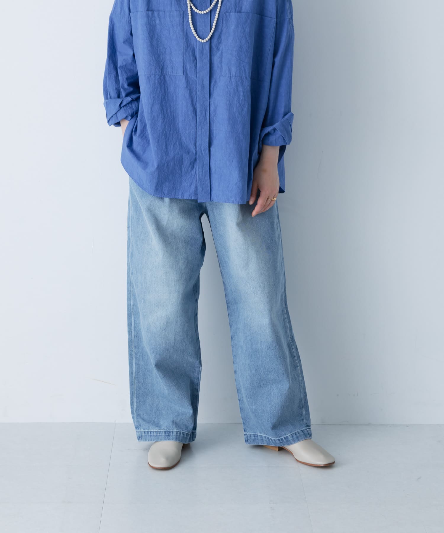 フェードデニムイージーパンツ(Free L/INDIGO): ボトム｜URBAN