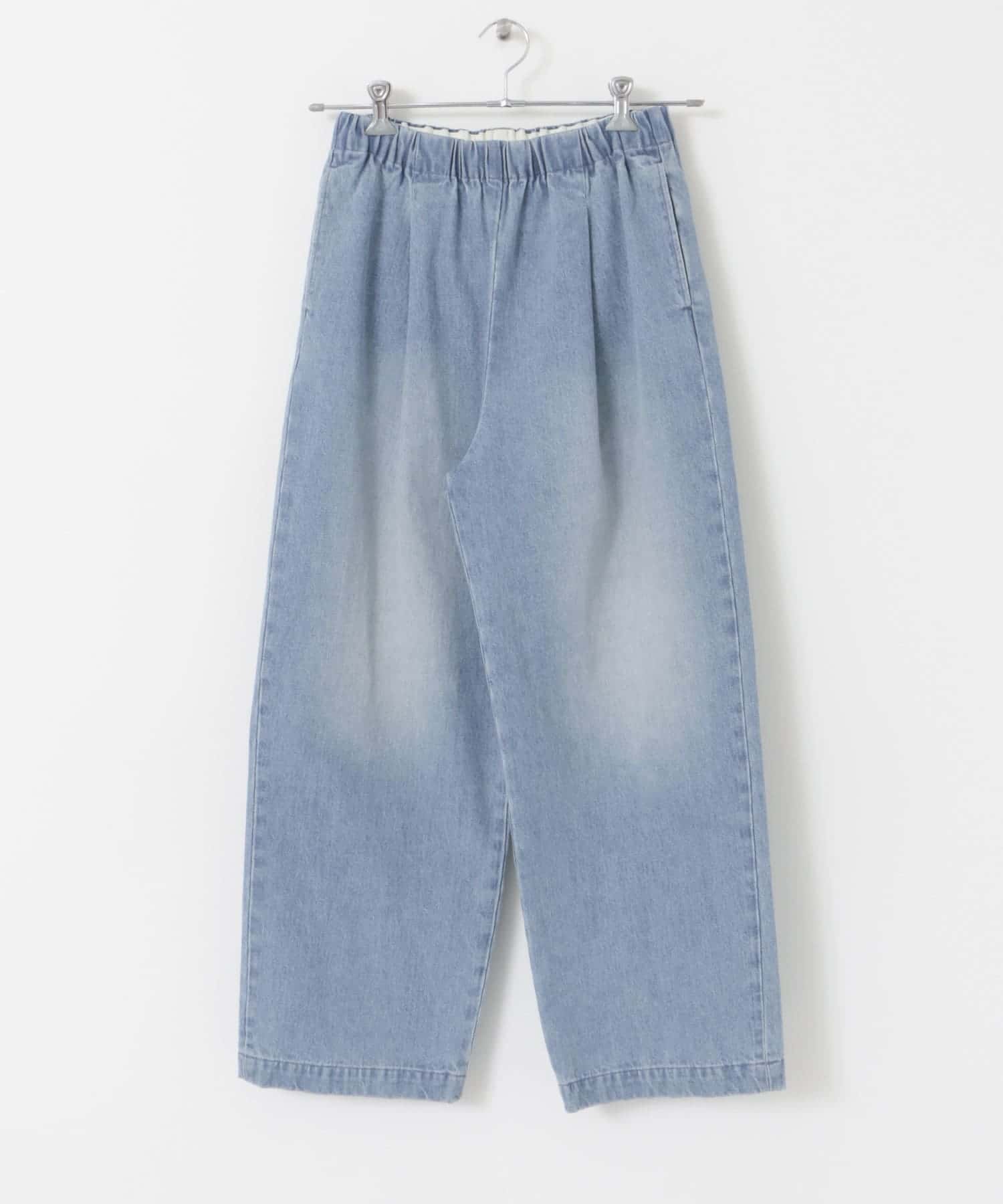 フェードデニムイージーパンツ L/INDIGO Free