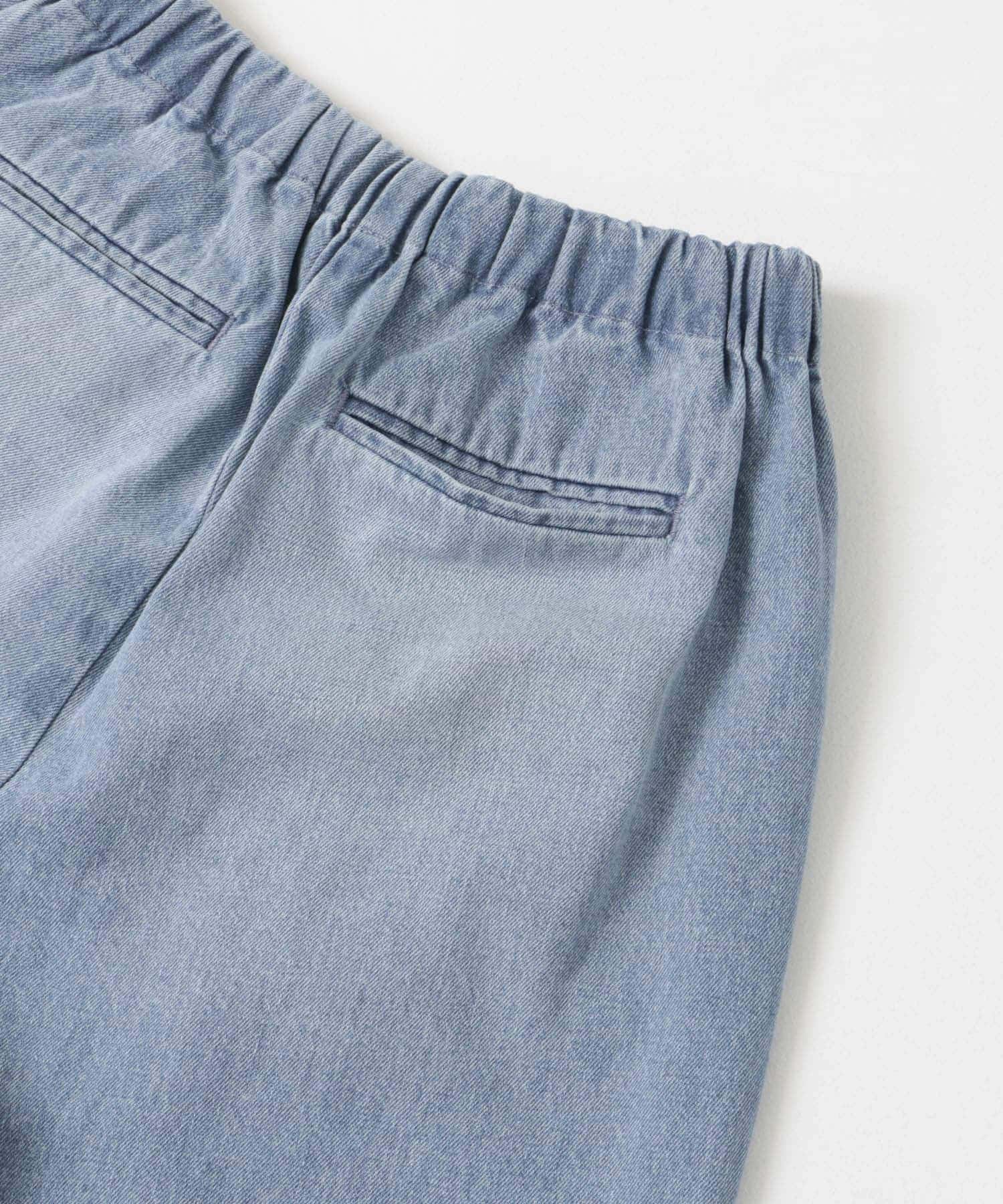 フェードデニムイージーパンツ L/INDIGO Free
