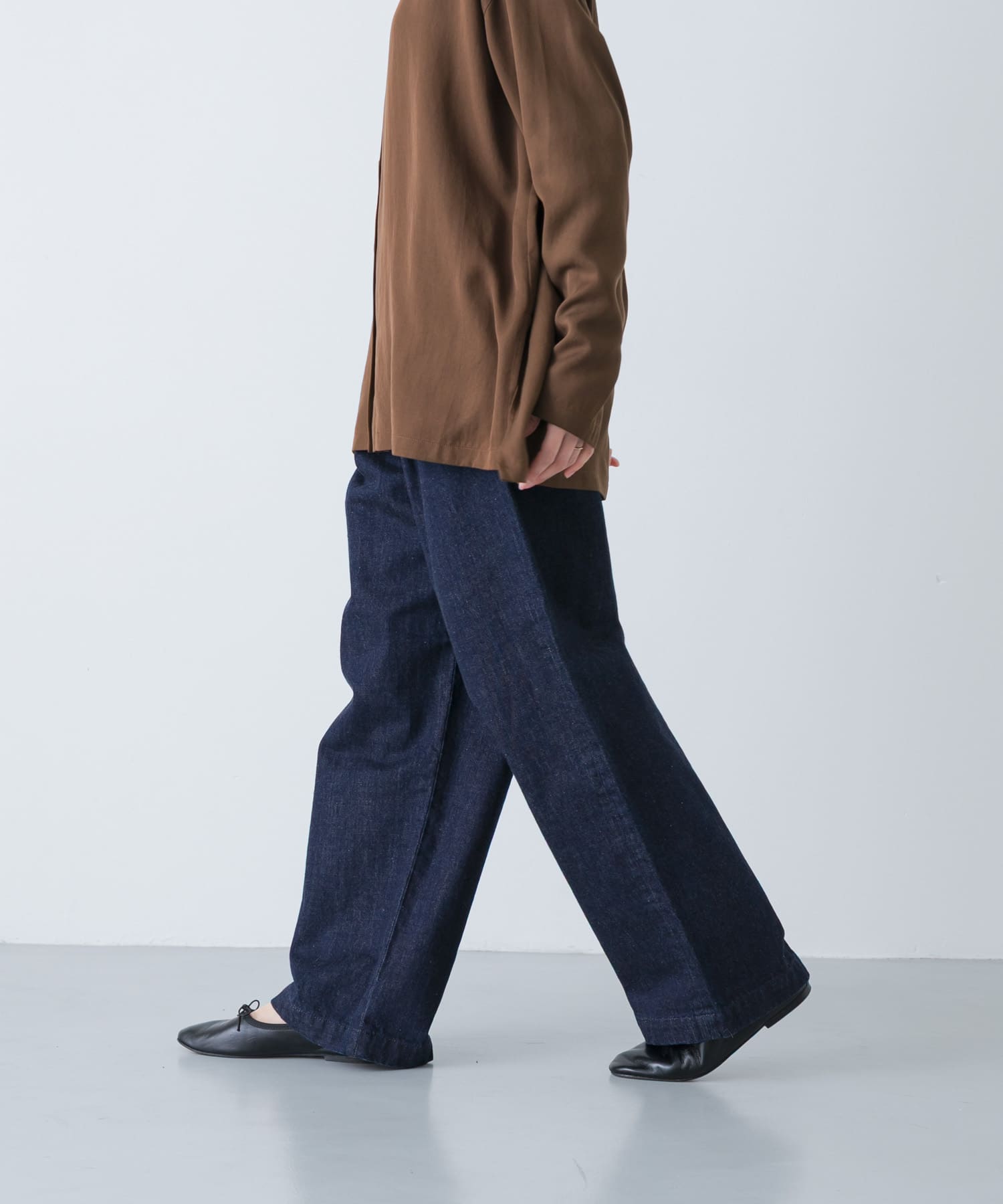 デニムイージーパンツ