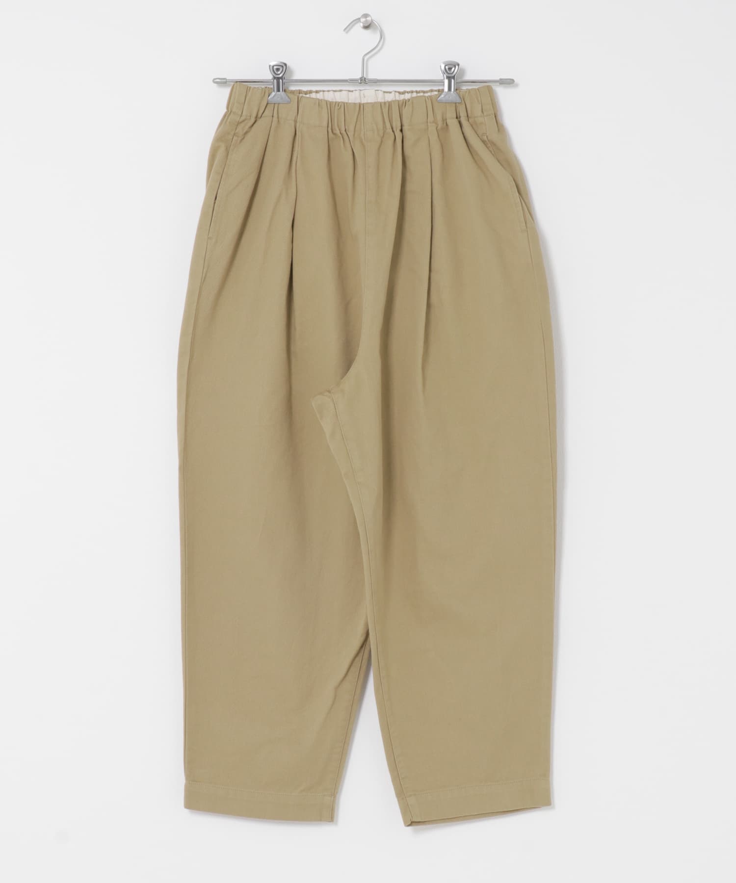 ドリルルーズサルエルパンツ BEIGE 0