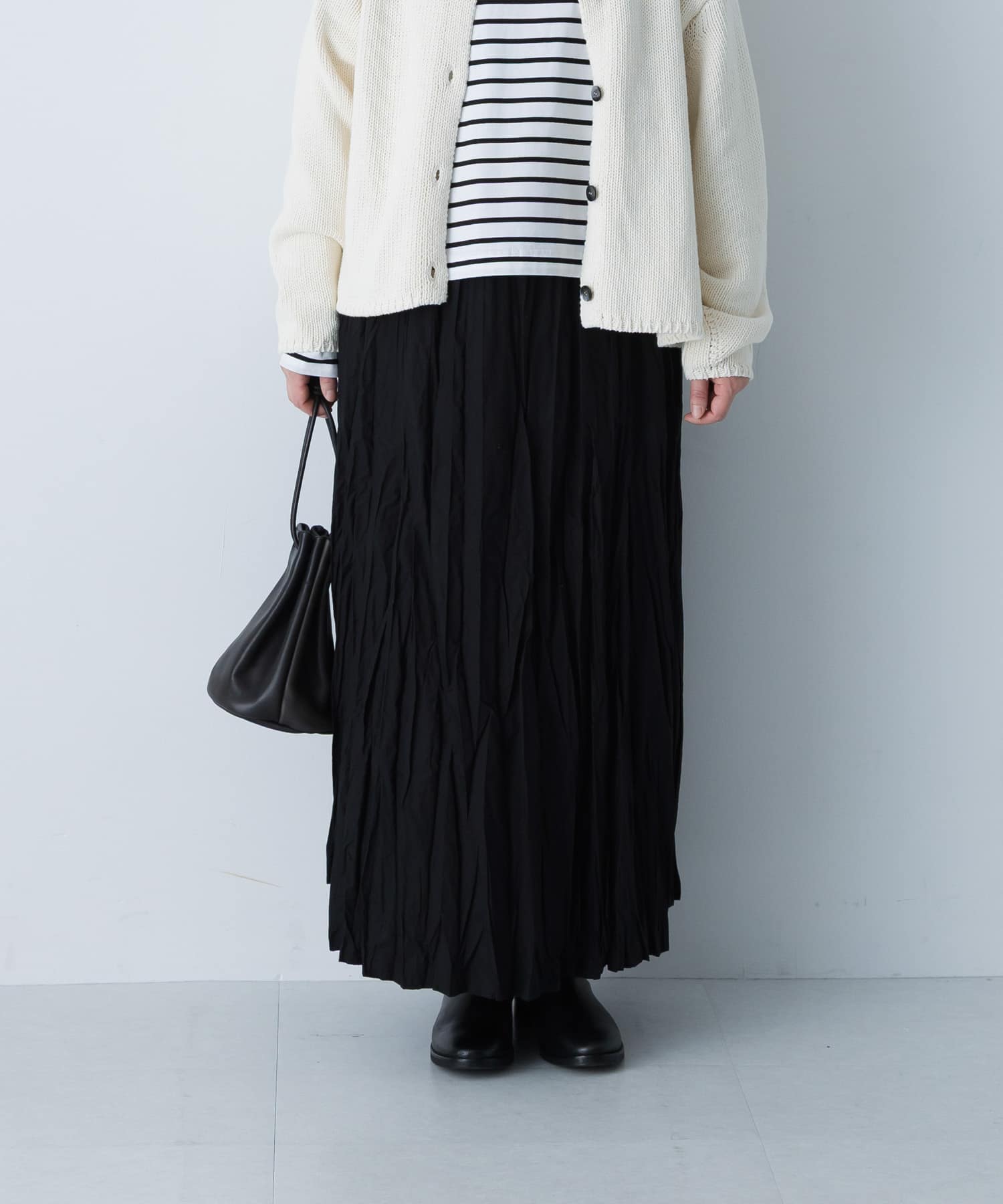 コットンクリンクルスカート