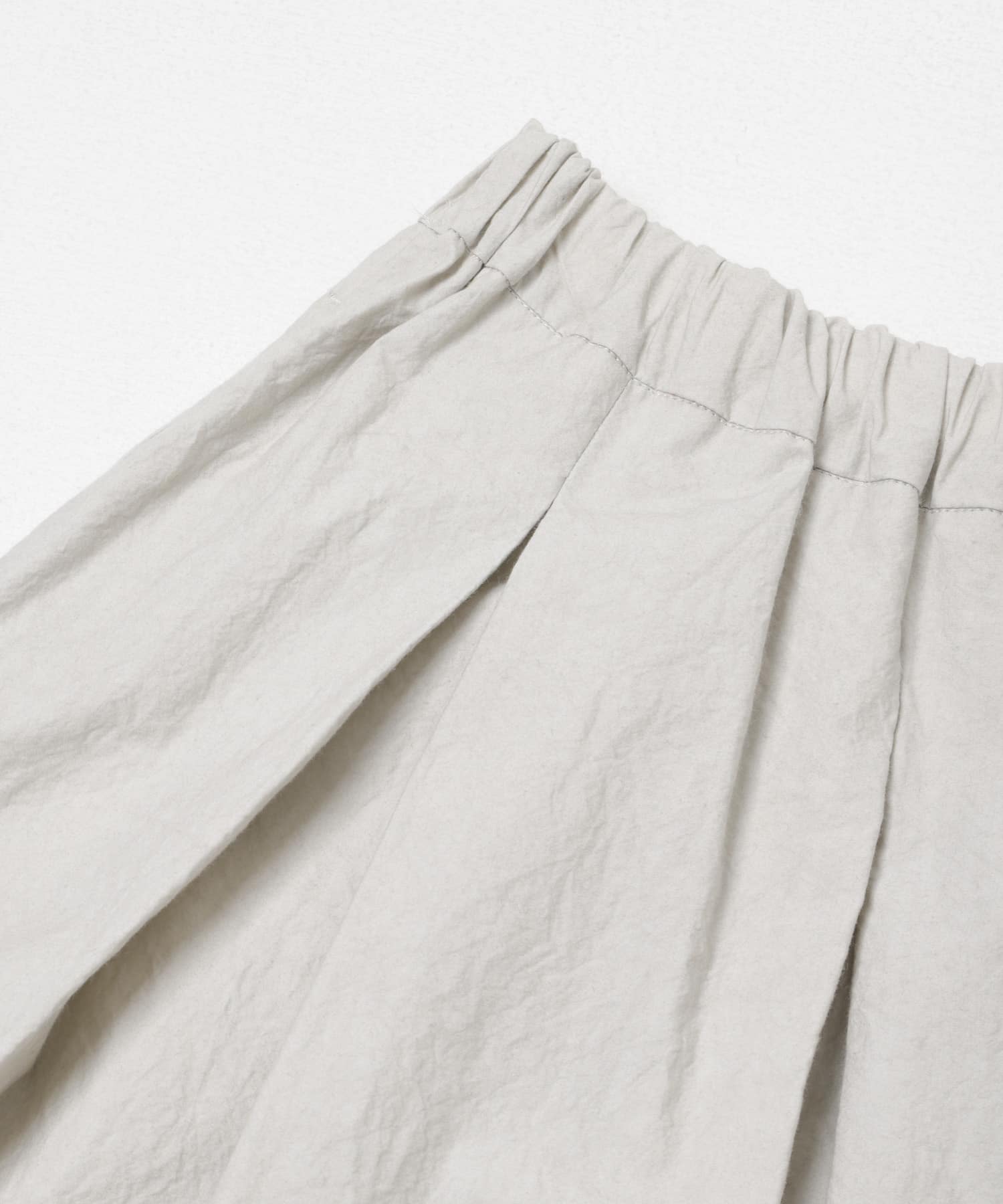 コットンタックスカート LIGHT GRAY Free