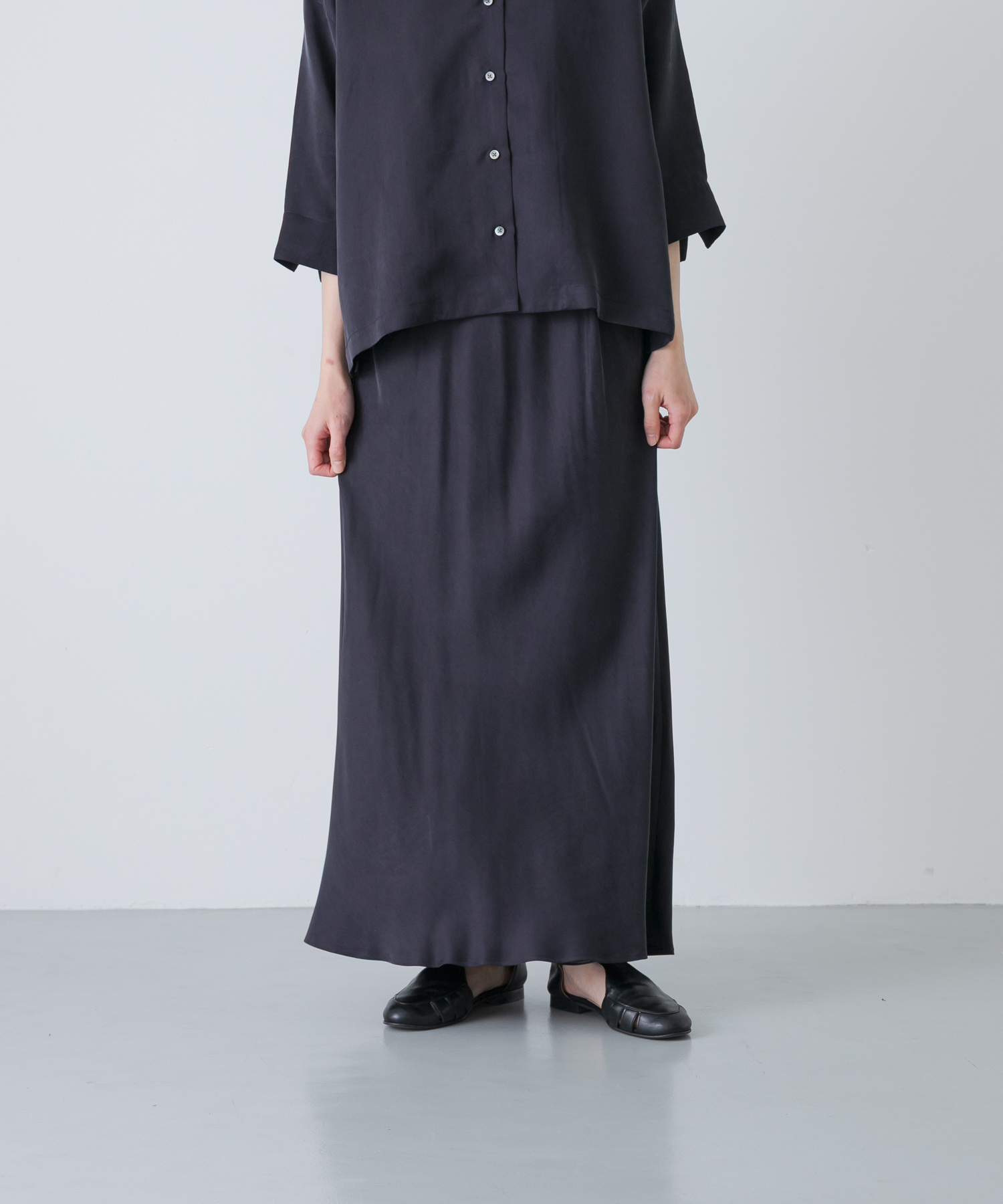 『2サイズ展開』キュプラバイアススカート