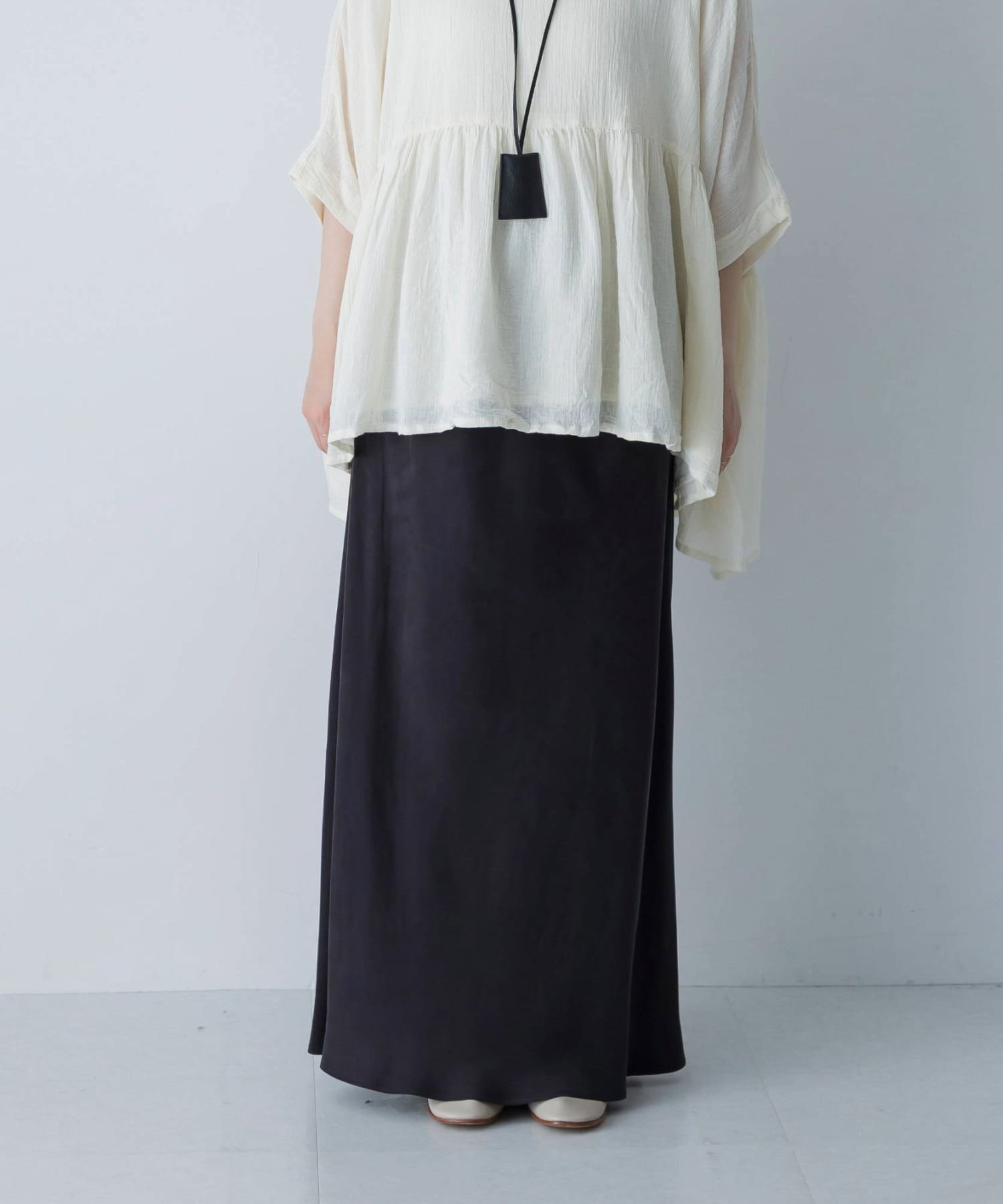 『2サイズ展開』キュプラバイアススカート