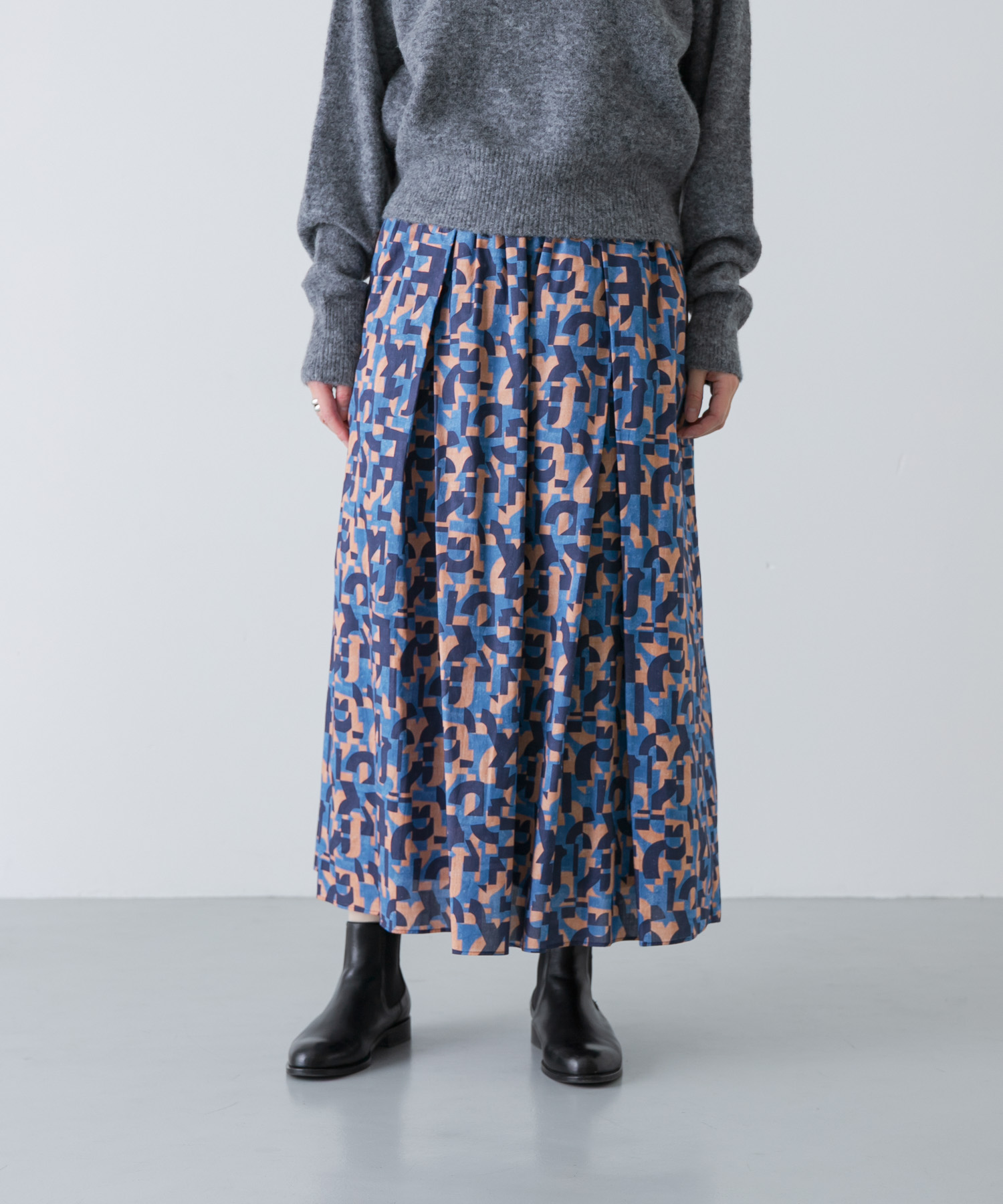 リバティプリントスカート