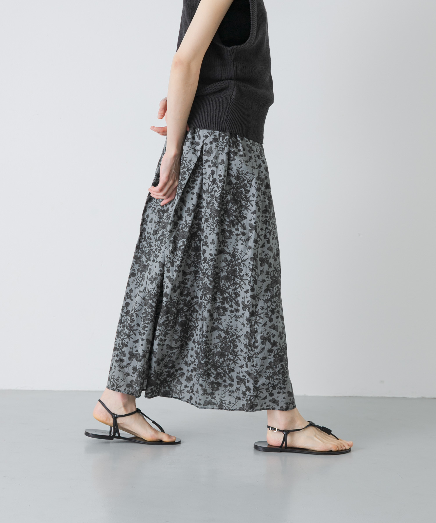 リバティプリントスカート