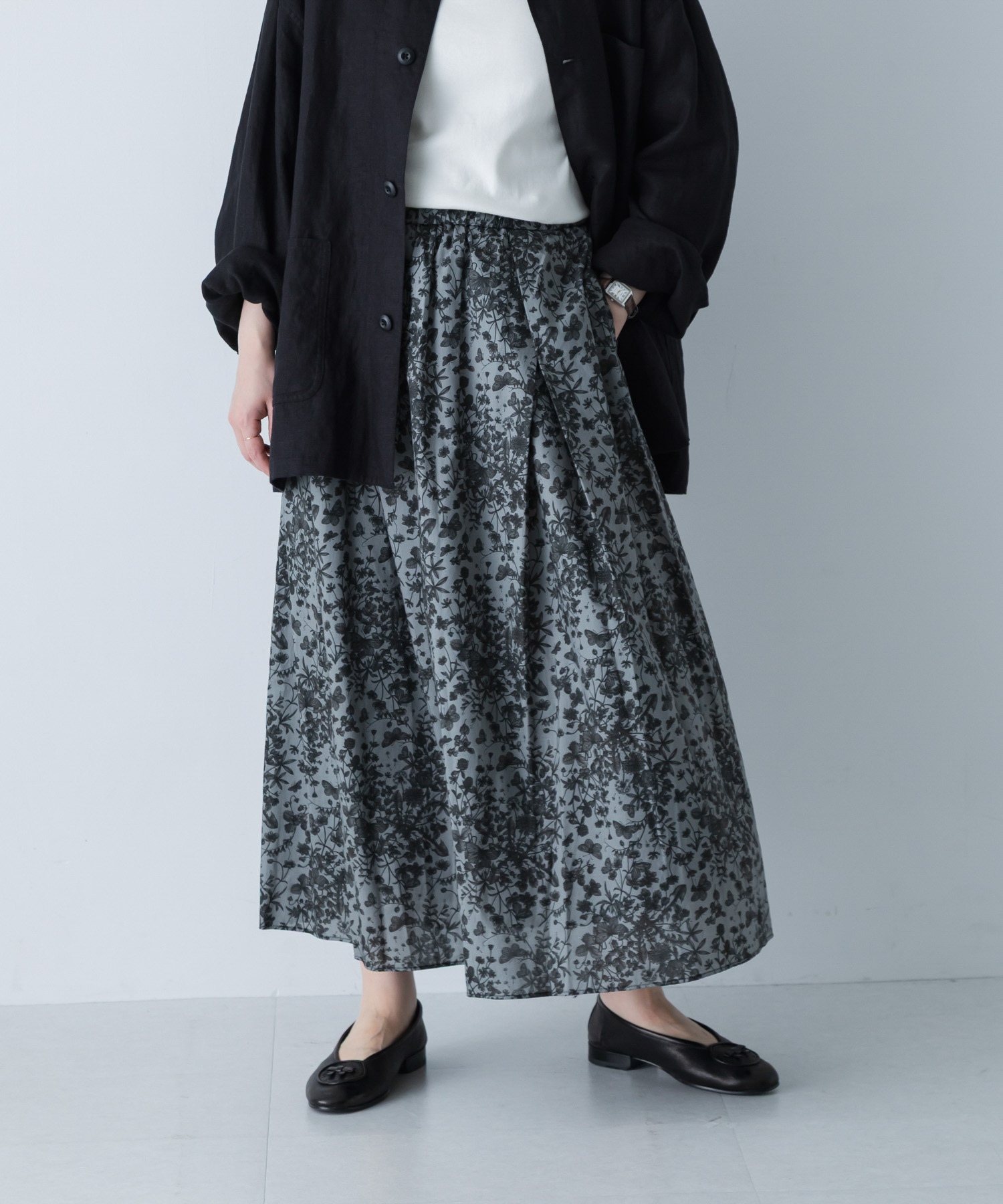 リバティプリントスカート