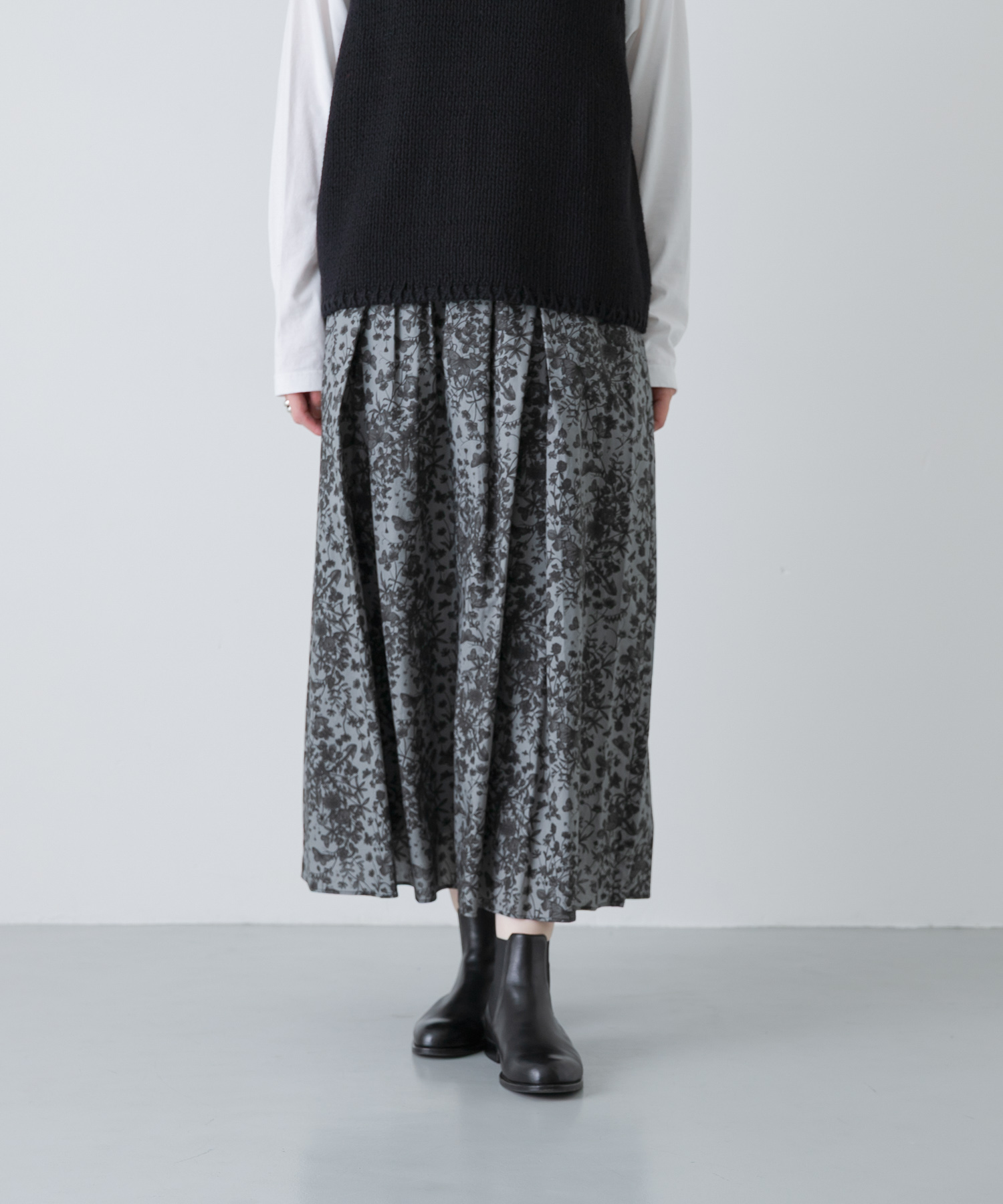 リバティプリントスカート