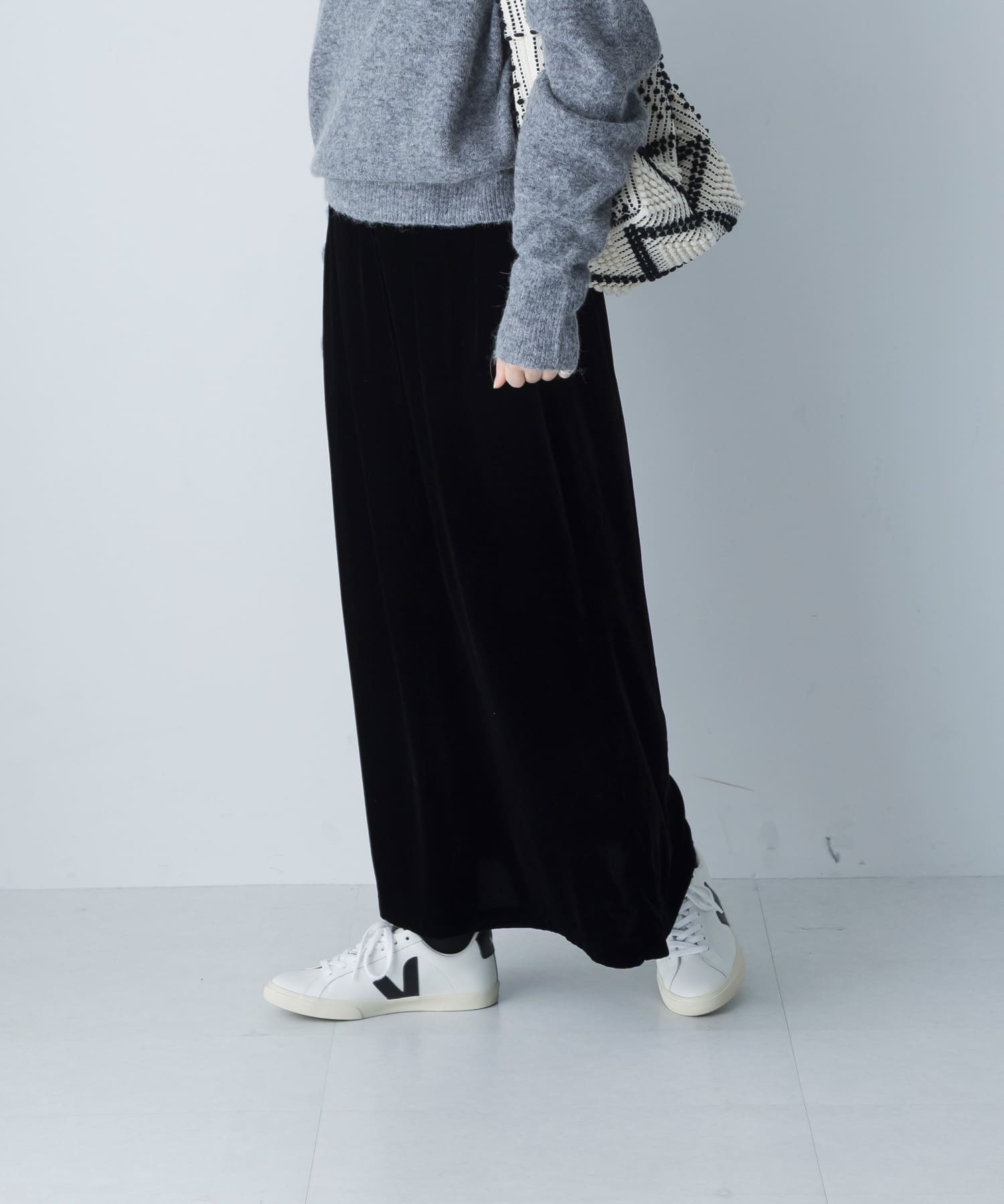 レーヨンシルクベルベットスカート