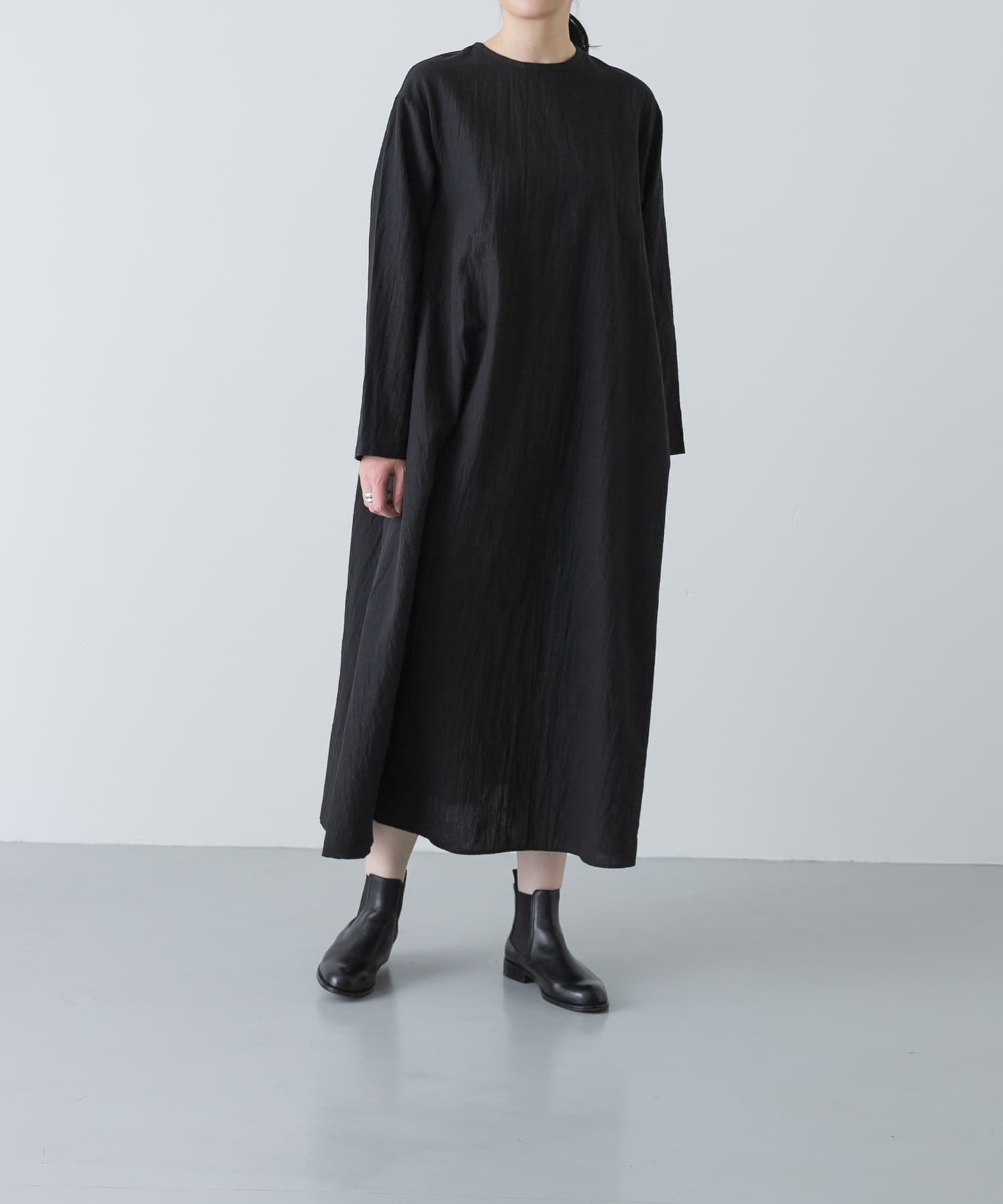 Aラインワンピース BLACK Free