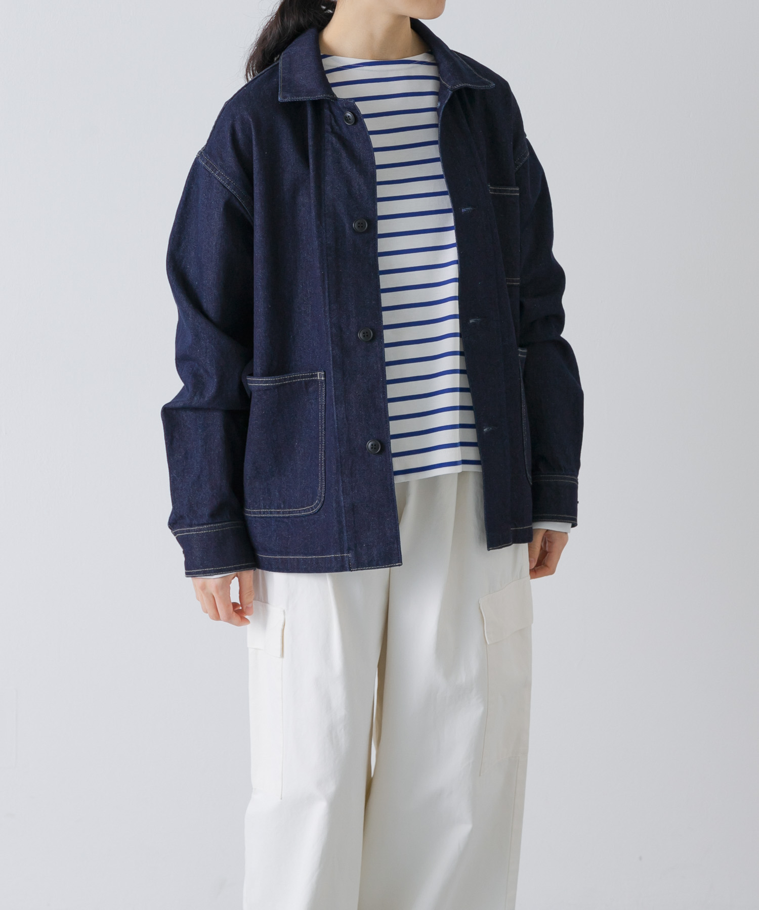 『ユニセックス』デニムカバーオール