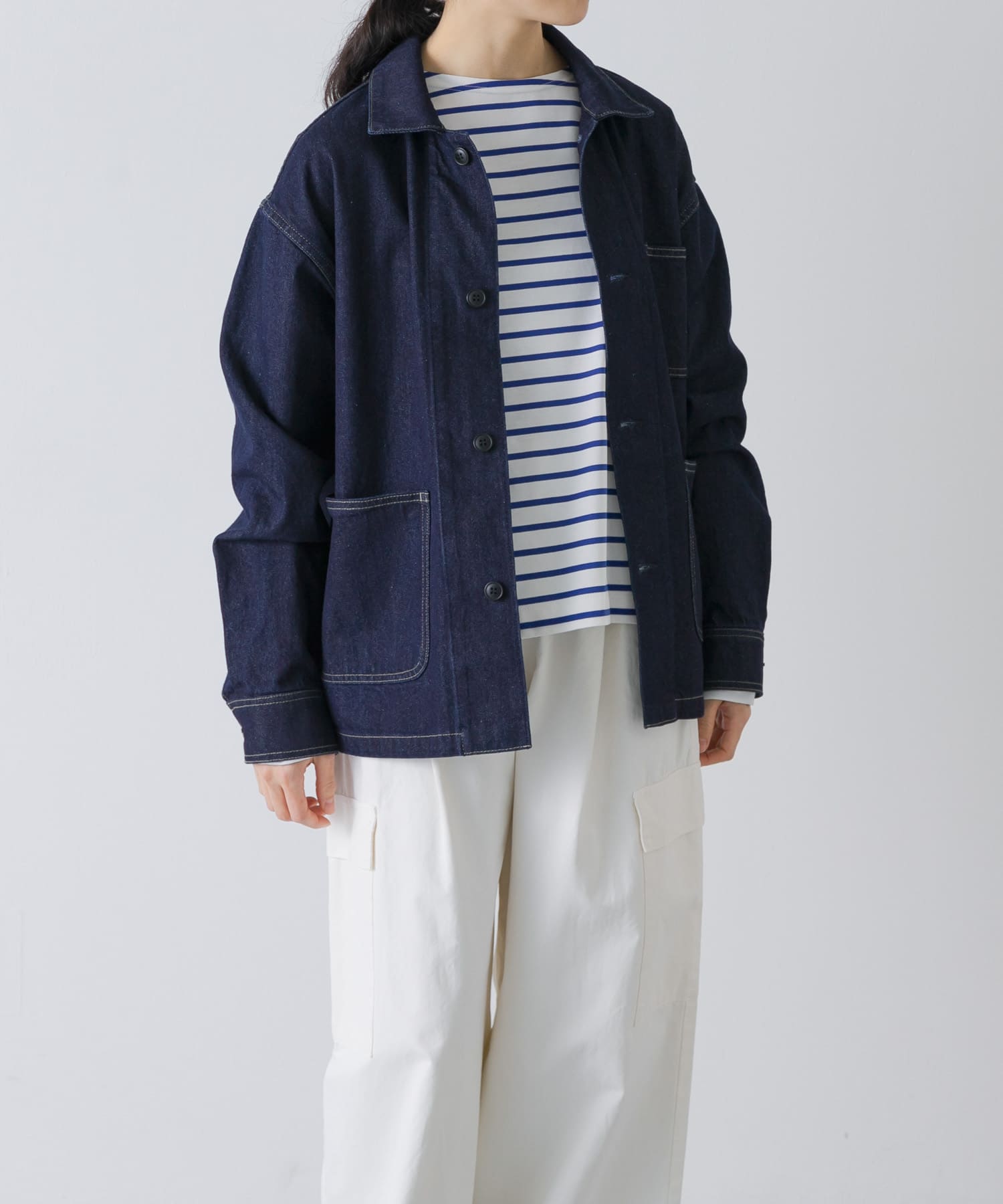 『ユニセックス』デニムカバーオール