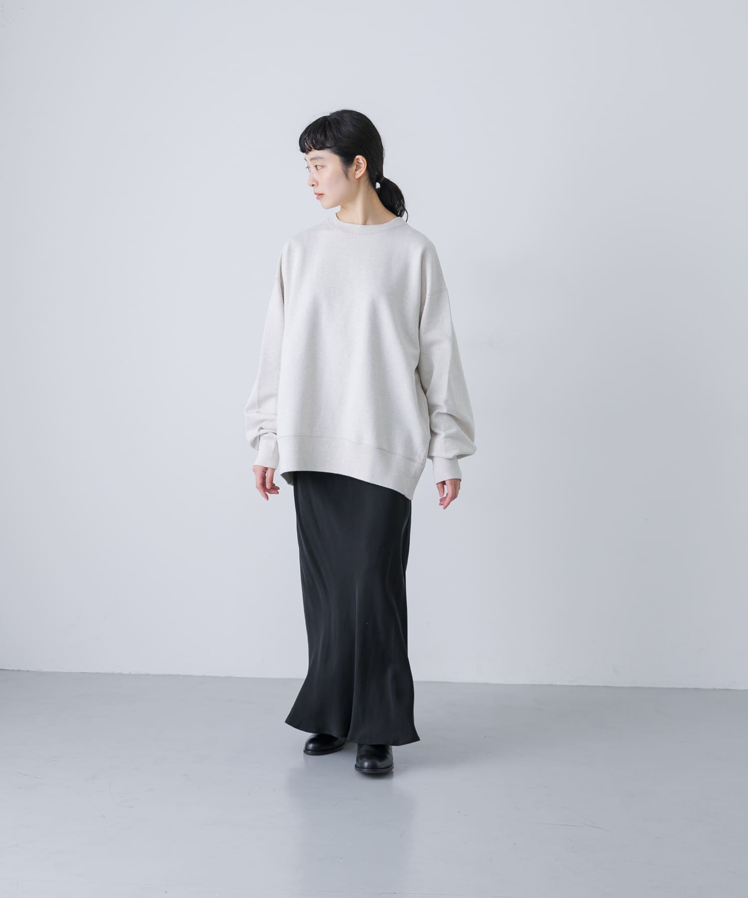 ユニセックス』コットンクルーネックスウェットプルオーバー(1