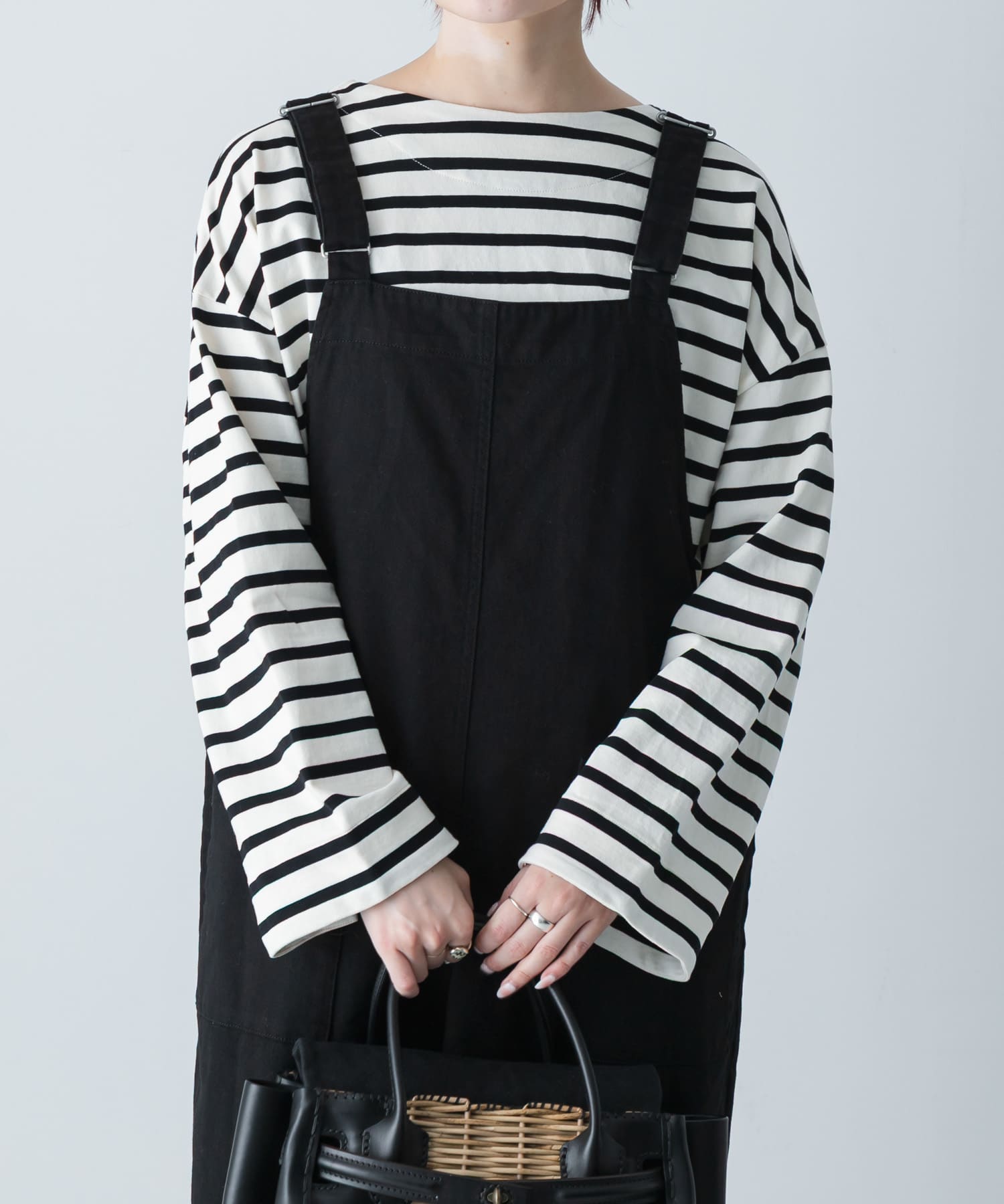 コットンボートネックカットソー