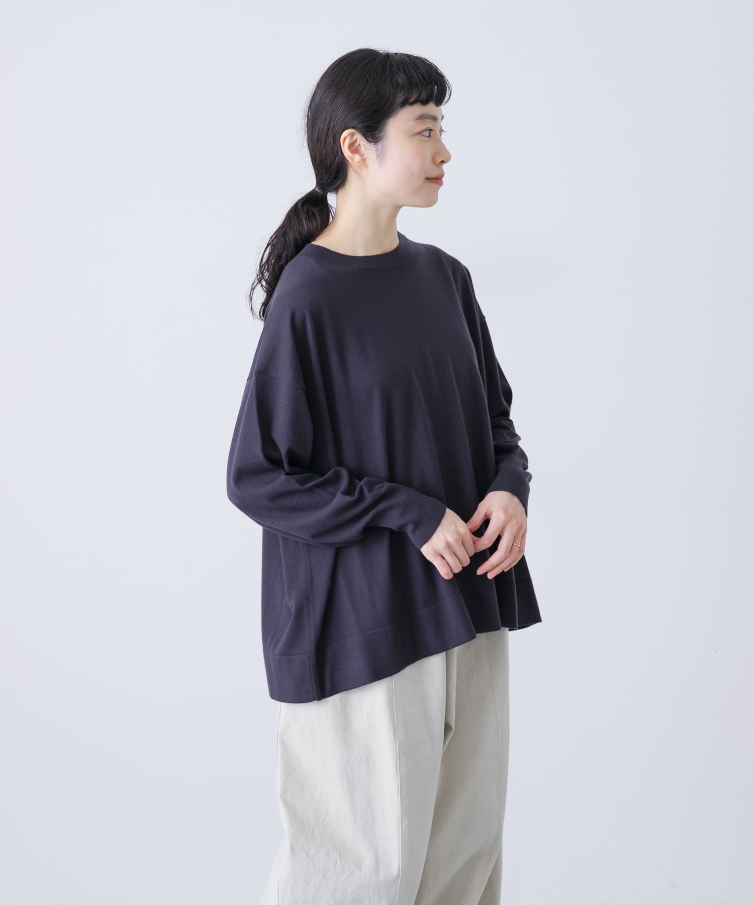 ウールハイゲージクルーネック