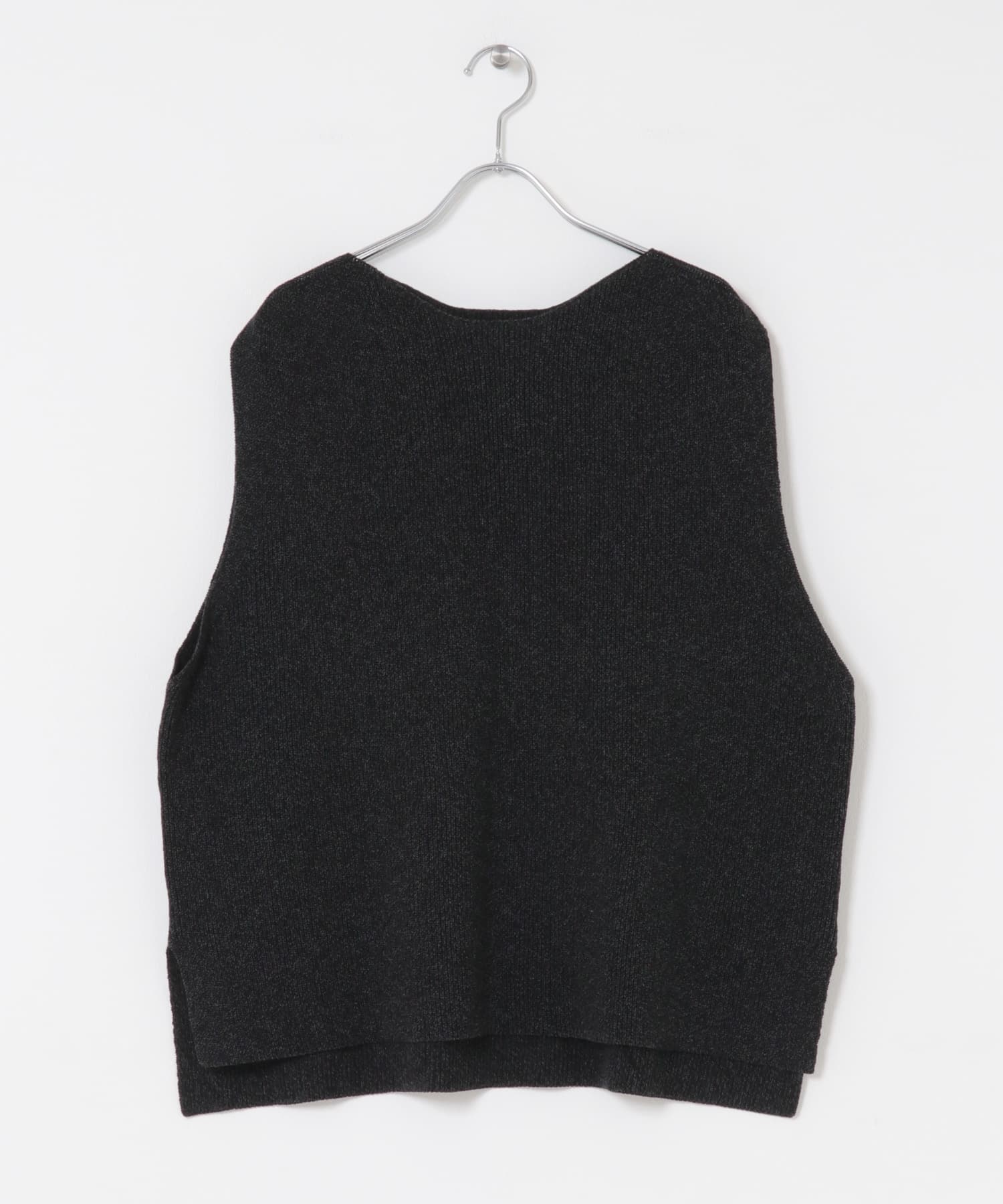 ドライコットンニットベスト CHARCOAL Free