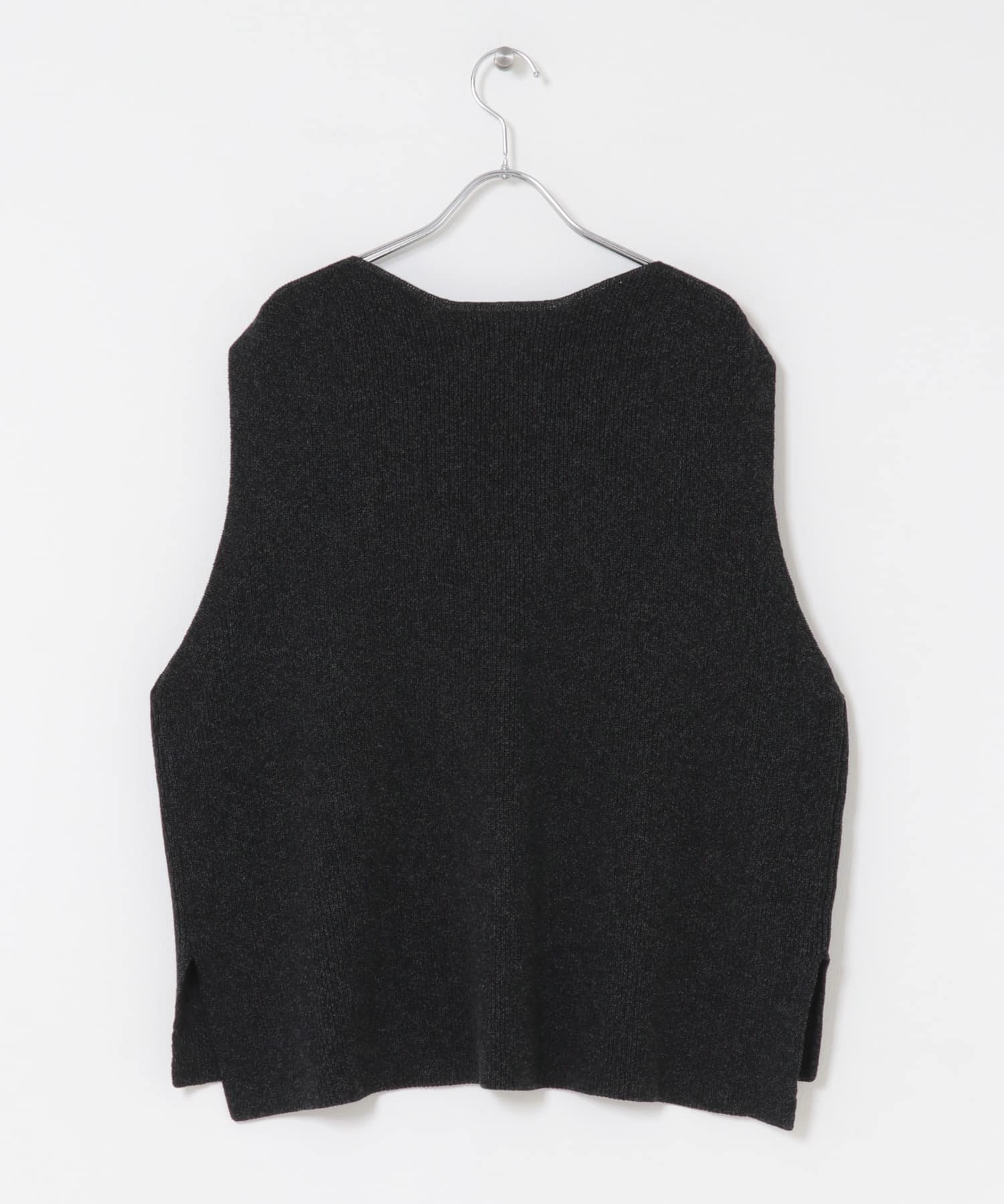 ドライコットンニットベスト CHARCOAL Free