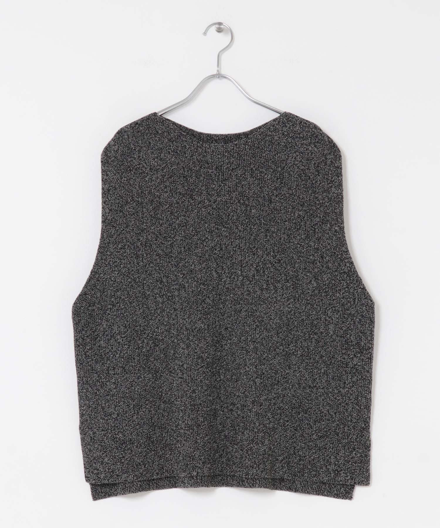 ドライコットンニットベスト GRAY Free
