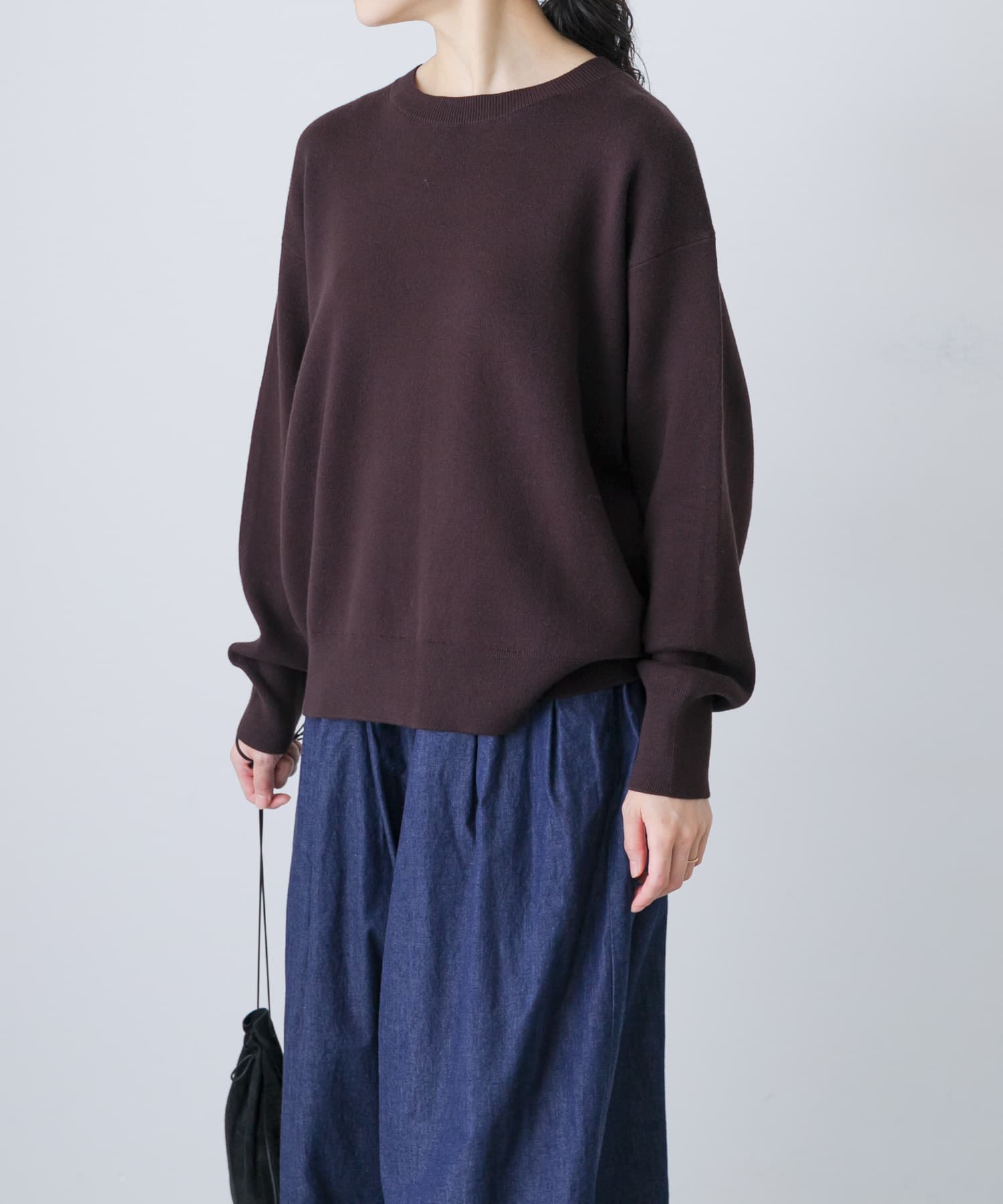 コットンカシミヤプルオーバー