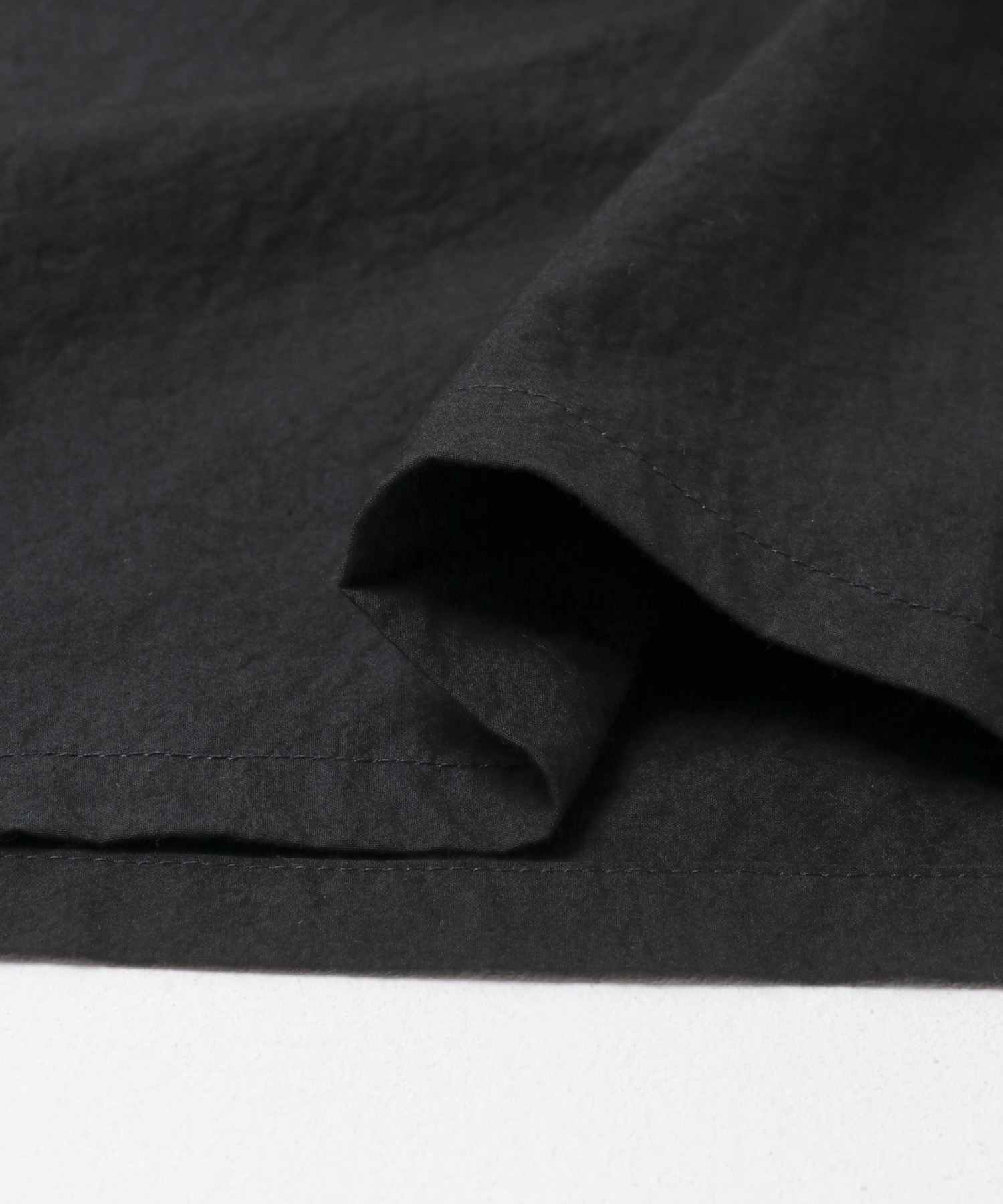 『2サイズ展開』コットンレギュラーカラーボックスシャツ BLACK 1