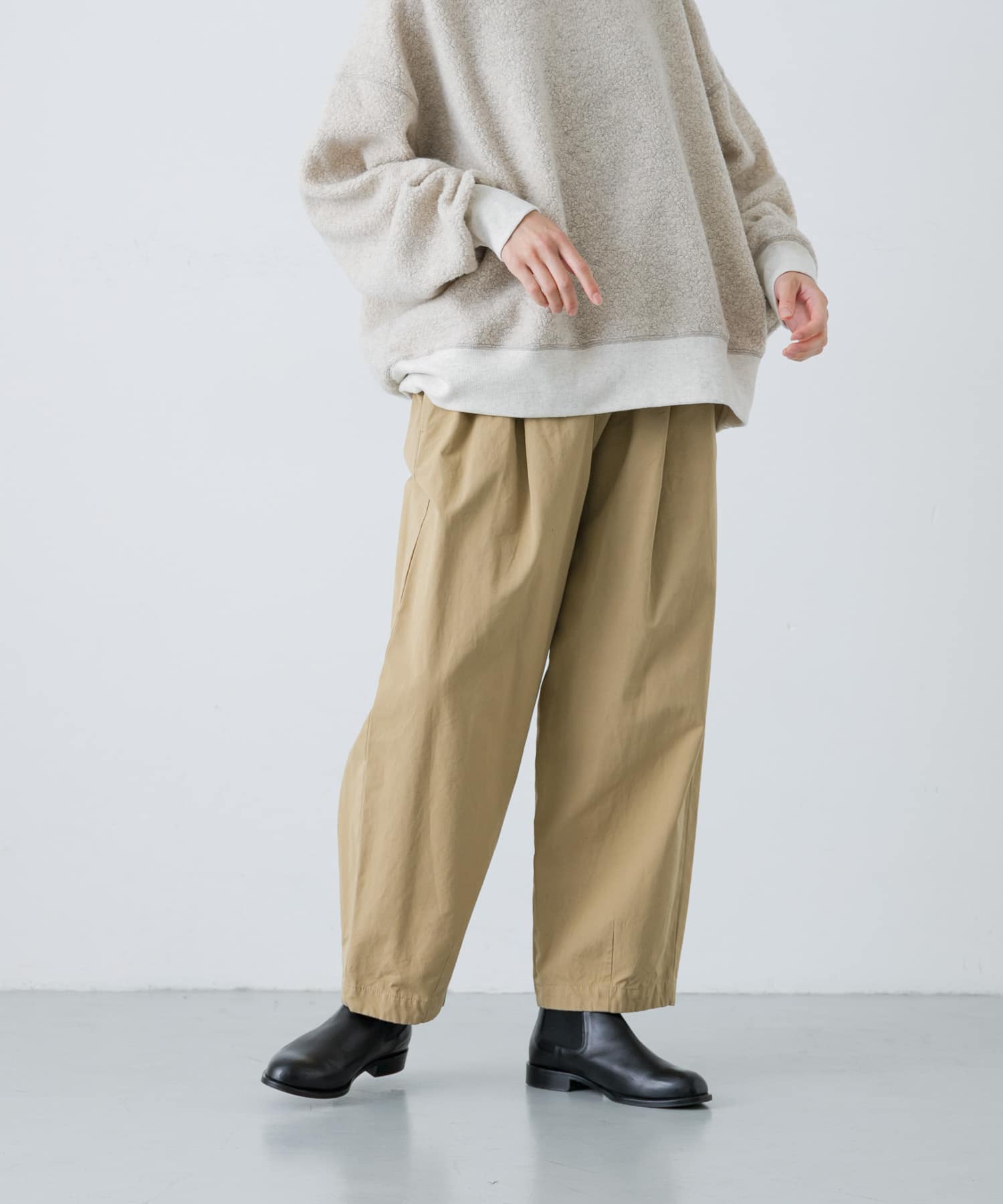 コットンクロップドパンツ