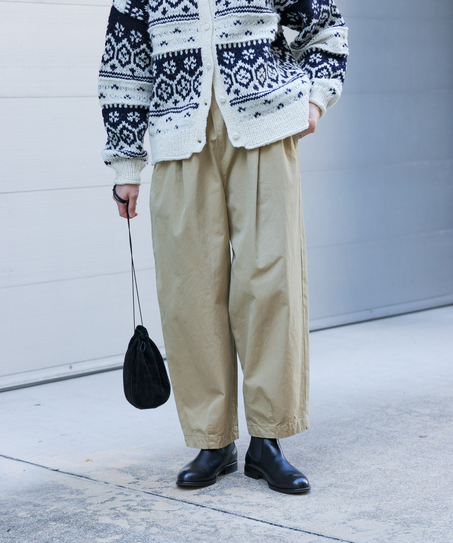 コットンクロップドパンツ