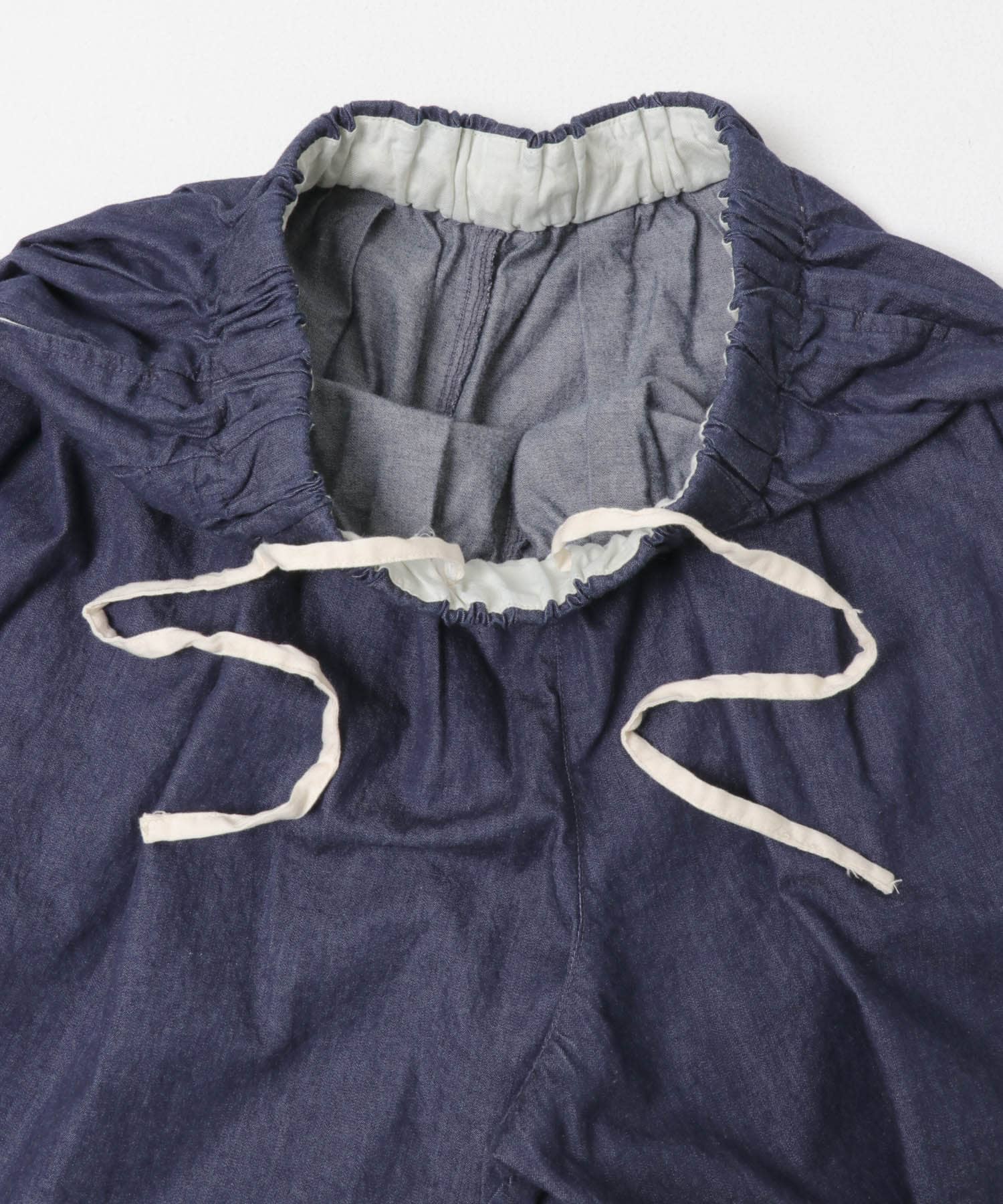 デニムタックワイドパンツ INDIGO Free